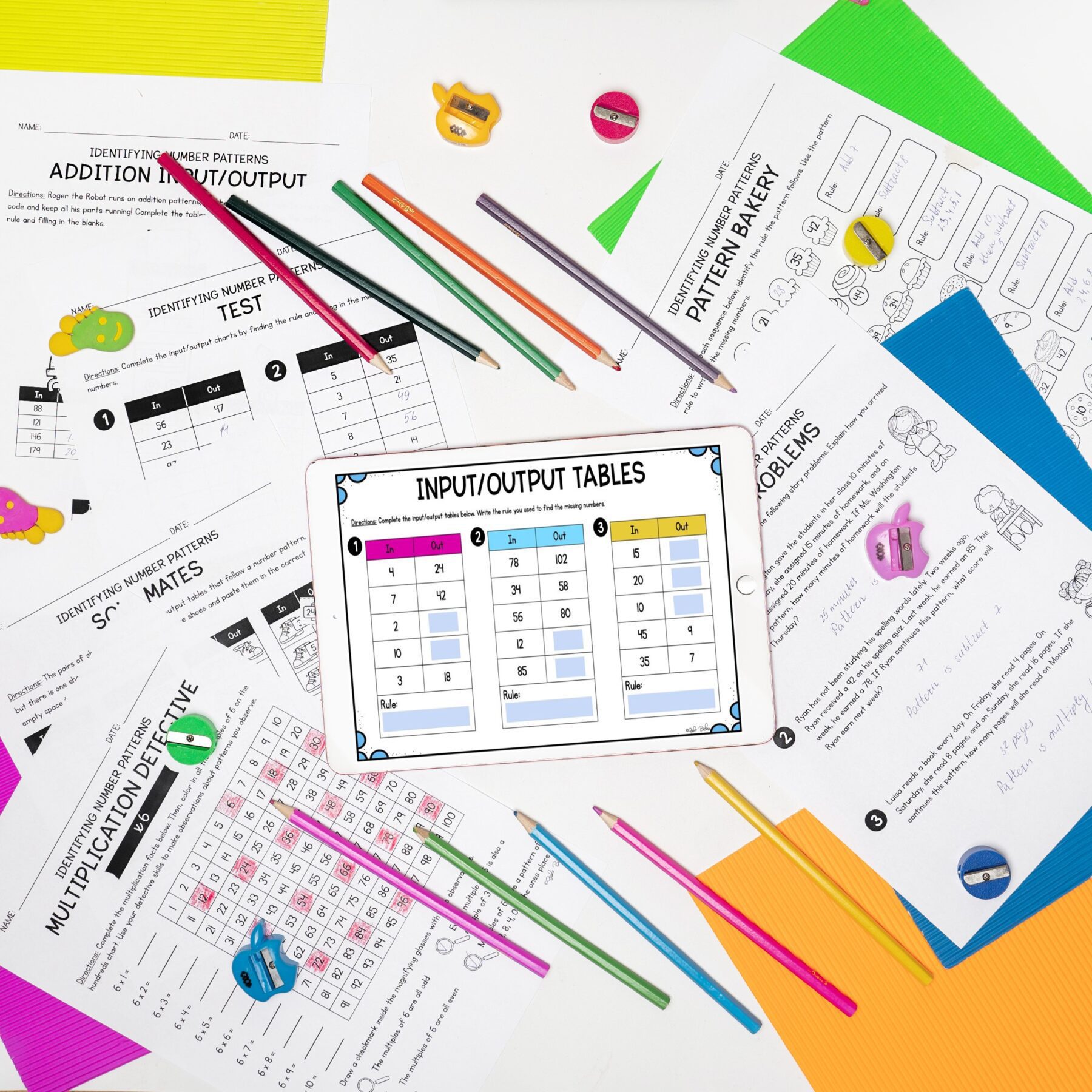 Identifying Number Patterns - 3rd Grade Math - Printable & Digital - 3.OA.D.9 - Image 5