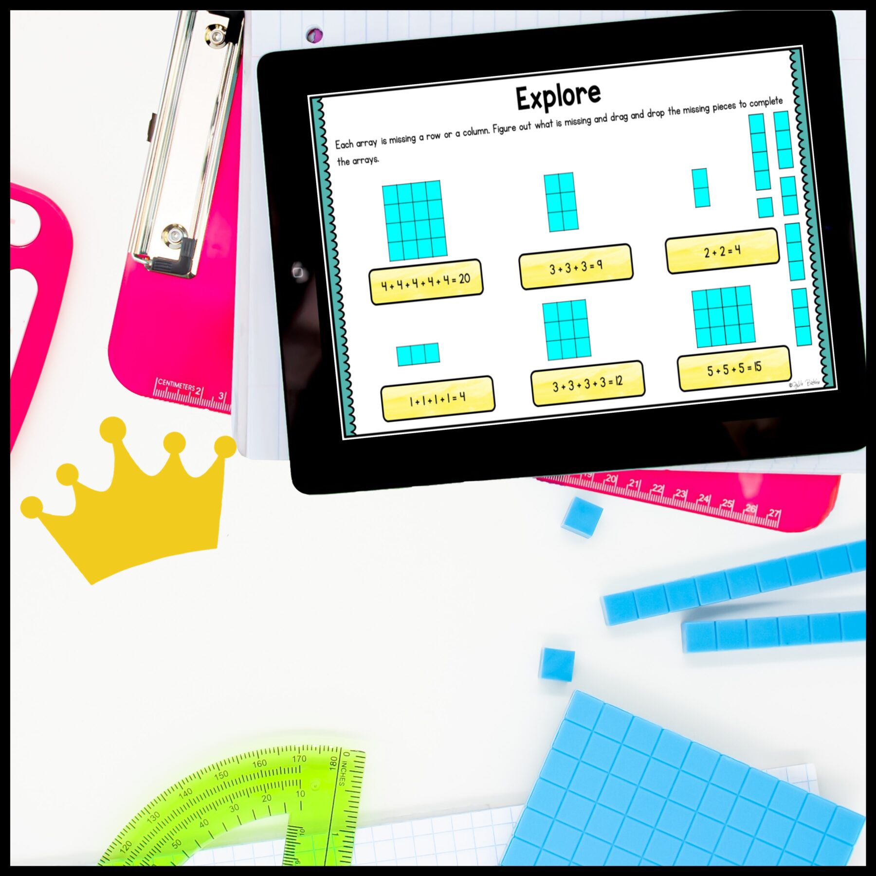 Arrays - 2nd Grade Math Digital Mini Lesson - 2.OA.C.4 - Image 6