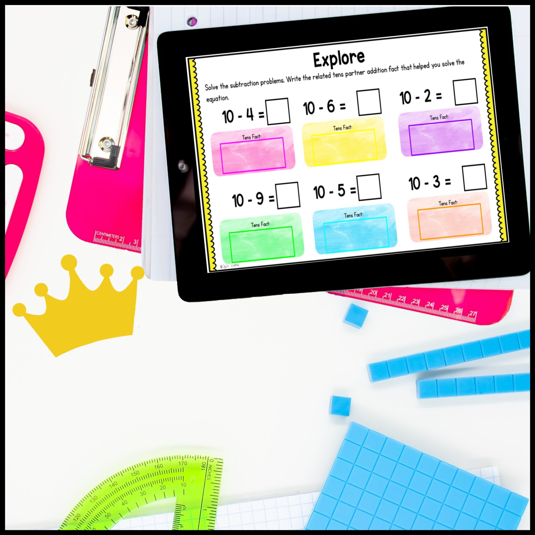 Mental Math Strategies Subtraction - 2nd Grade Math Digital Mini Lesson 2.OA.B.2 - Image 6