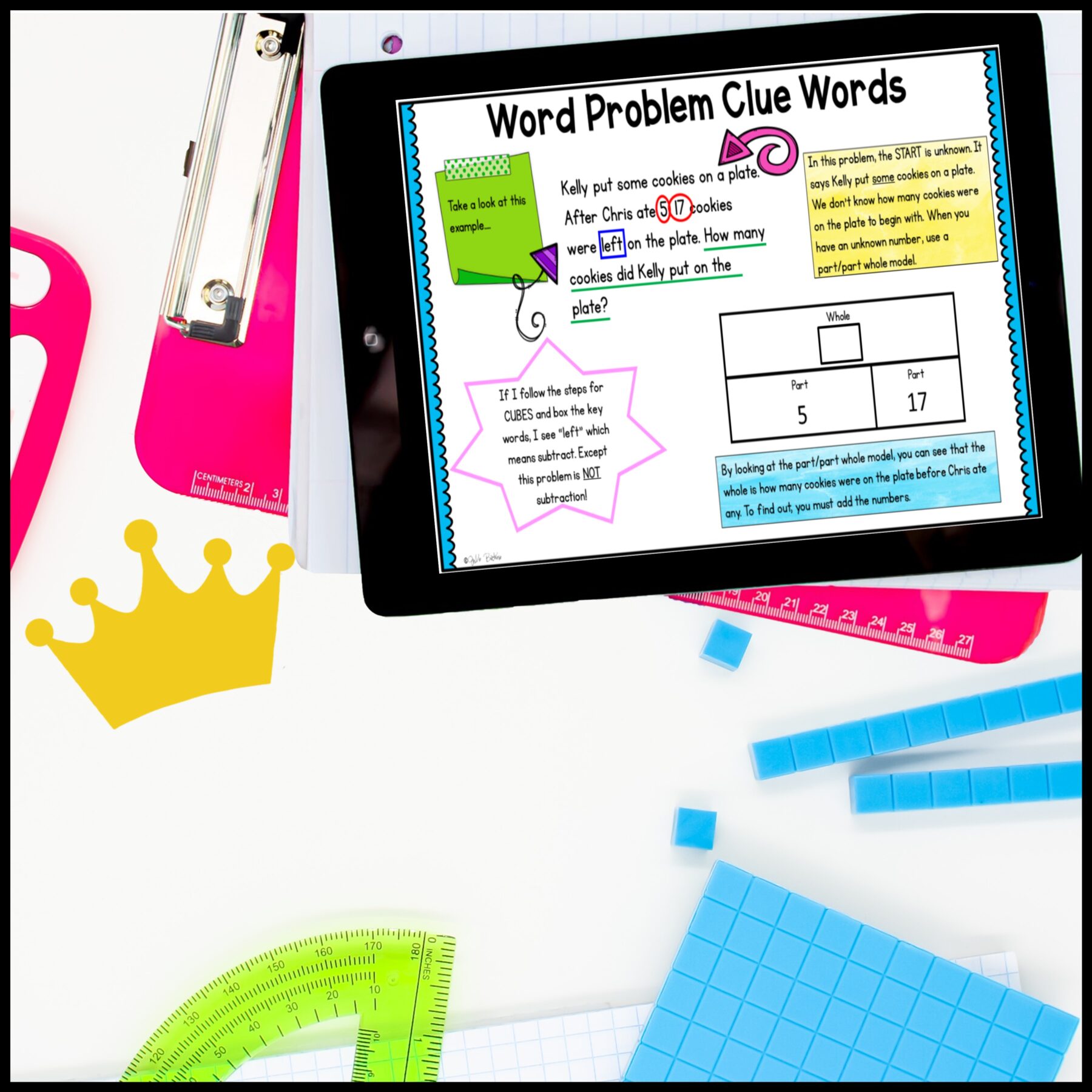 One and Two-Step Word Problems - 2nd Grade Math Digital Mini Lesson - 2.OA.A.1 - Image 6