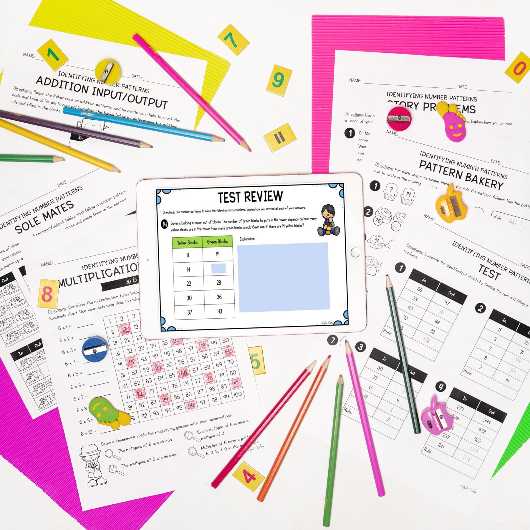 Identifying Number Patterns - 3rd Grade Math - Printable & Digital - 3.OA.D.9 - Image 7
