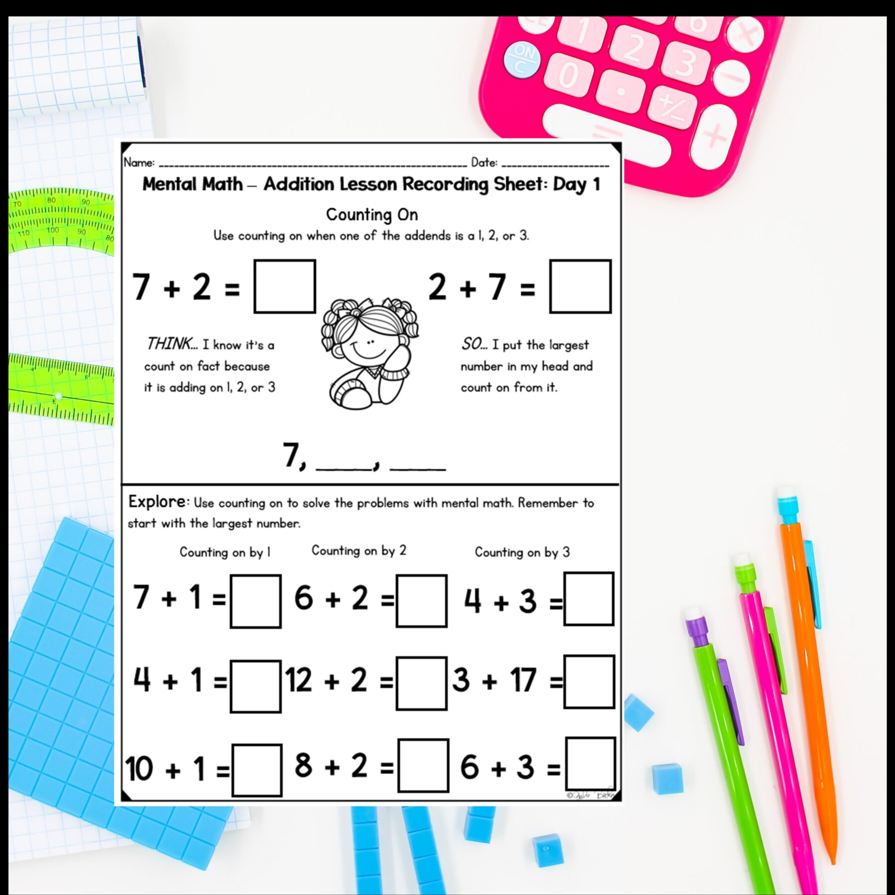 Mental Math Strategies Addition - 2nd Grade Math Digital Mini Lesson 2.OA.B.2 - Image 7