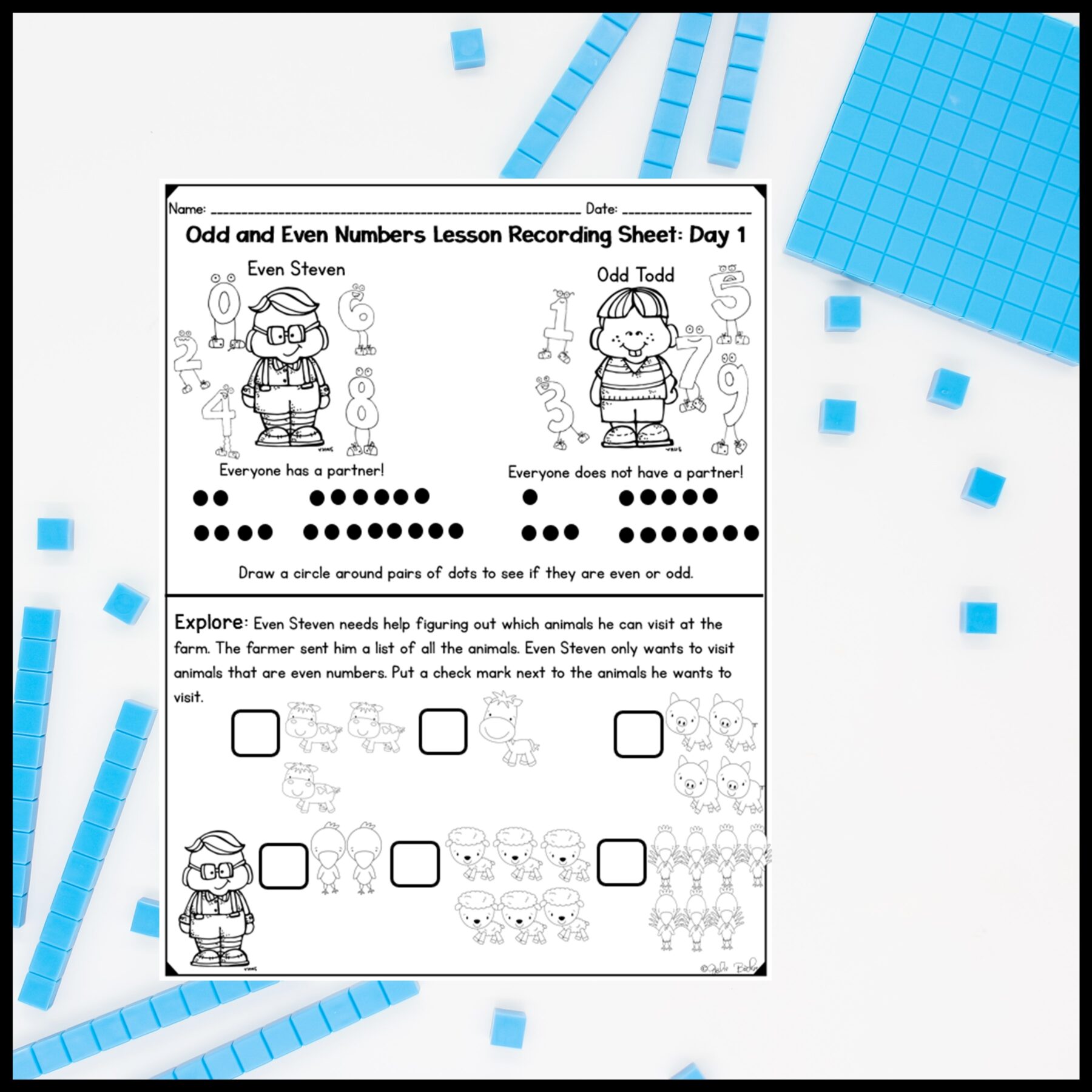 Odd and Even Numbers - 2nd Grade Math Digital Mini Lesson - 2.OA.C.3 - Image 7