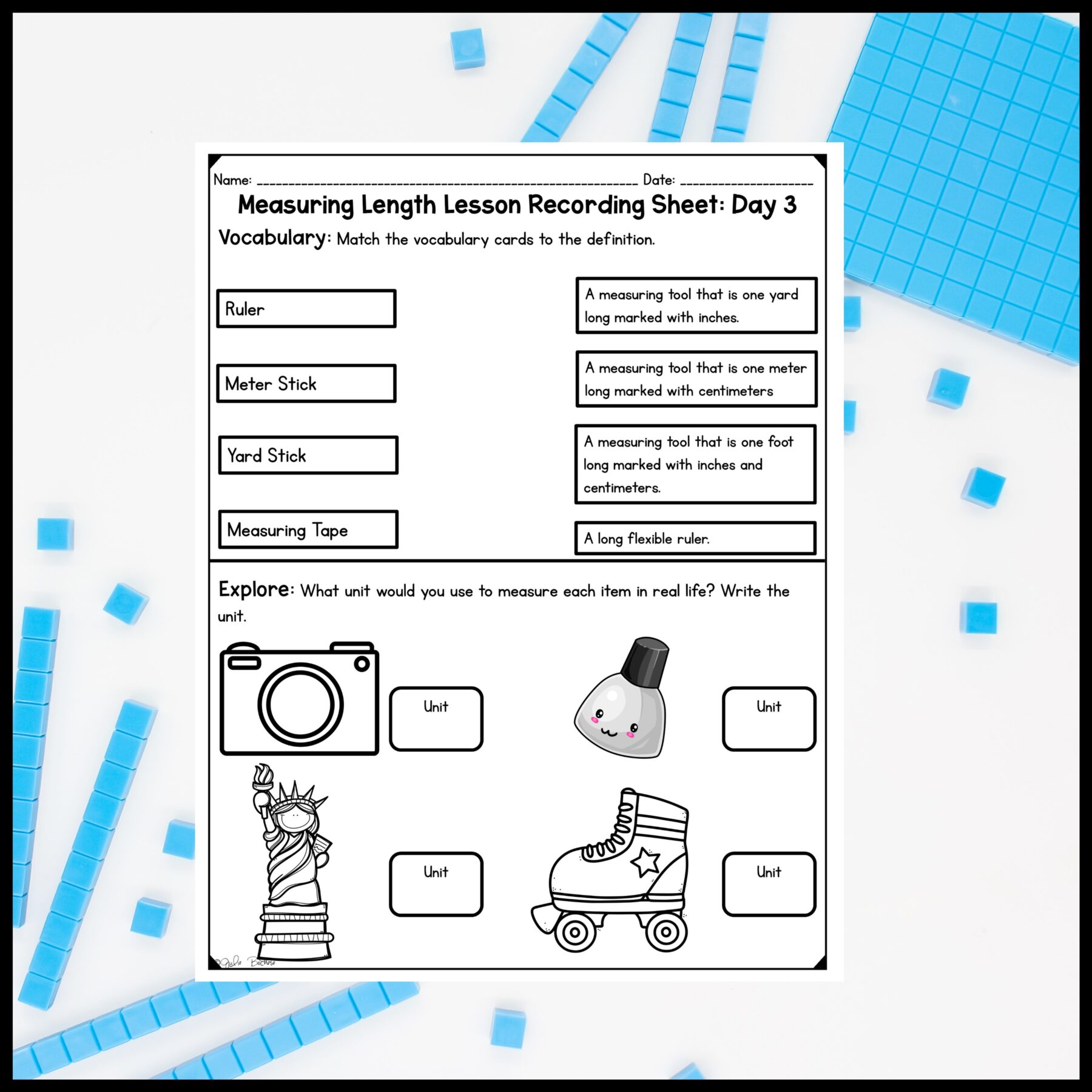 Measuring Length - 2nd Grade Math Digital Mini Lesson - 2.MD.A.1 - Image 8
