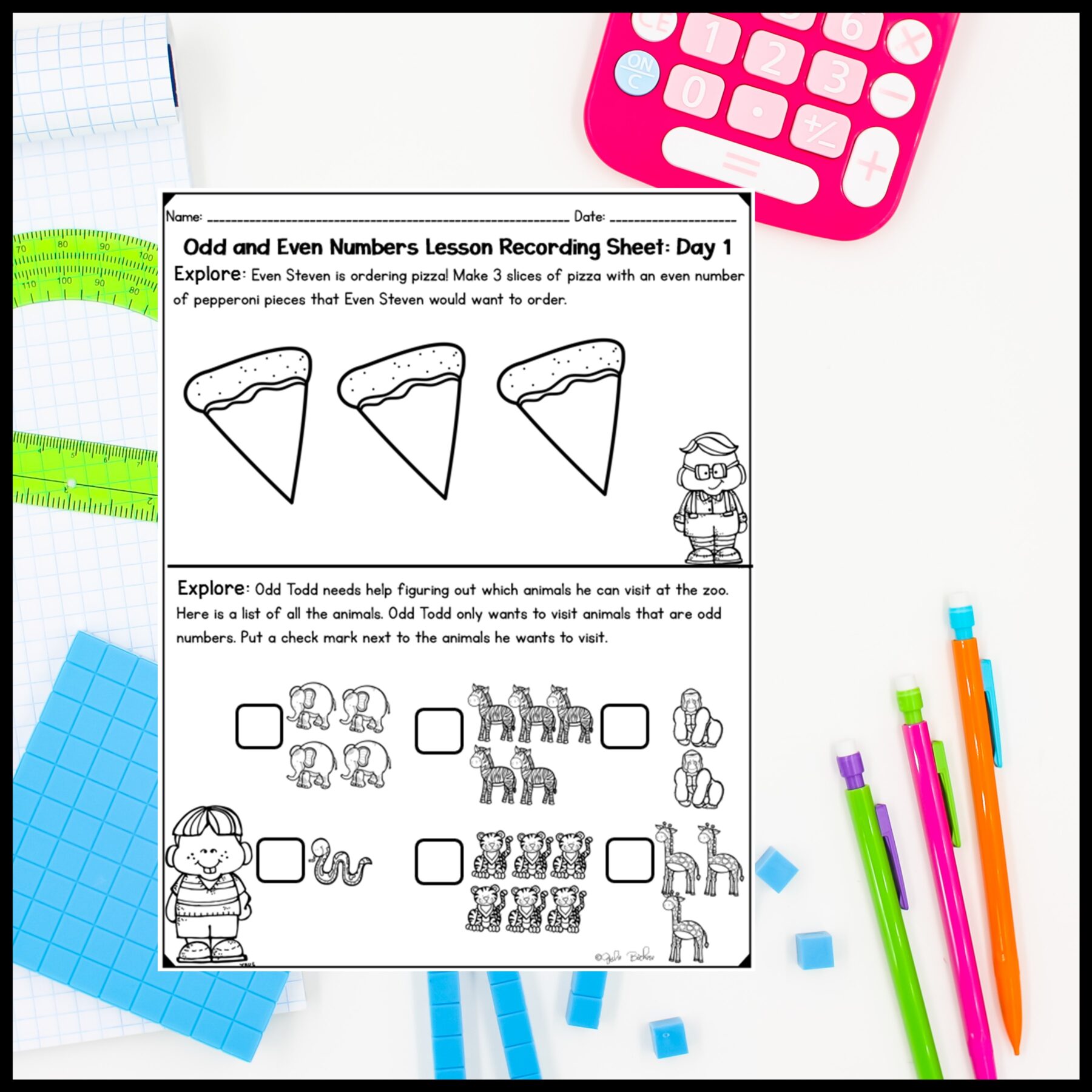 Odd and Even Numbers - 2nd Grade Math Digital Mini Lesson - 2.OA.C.3 - Image 8
