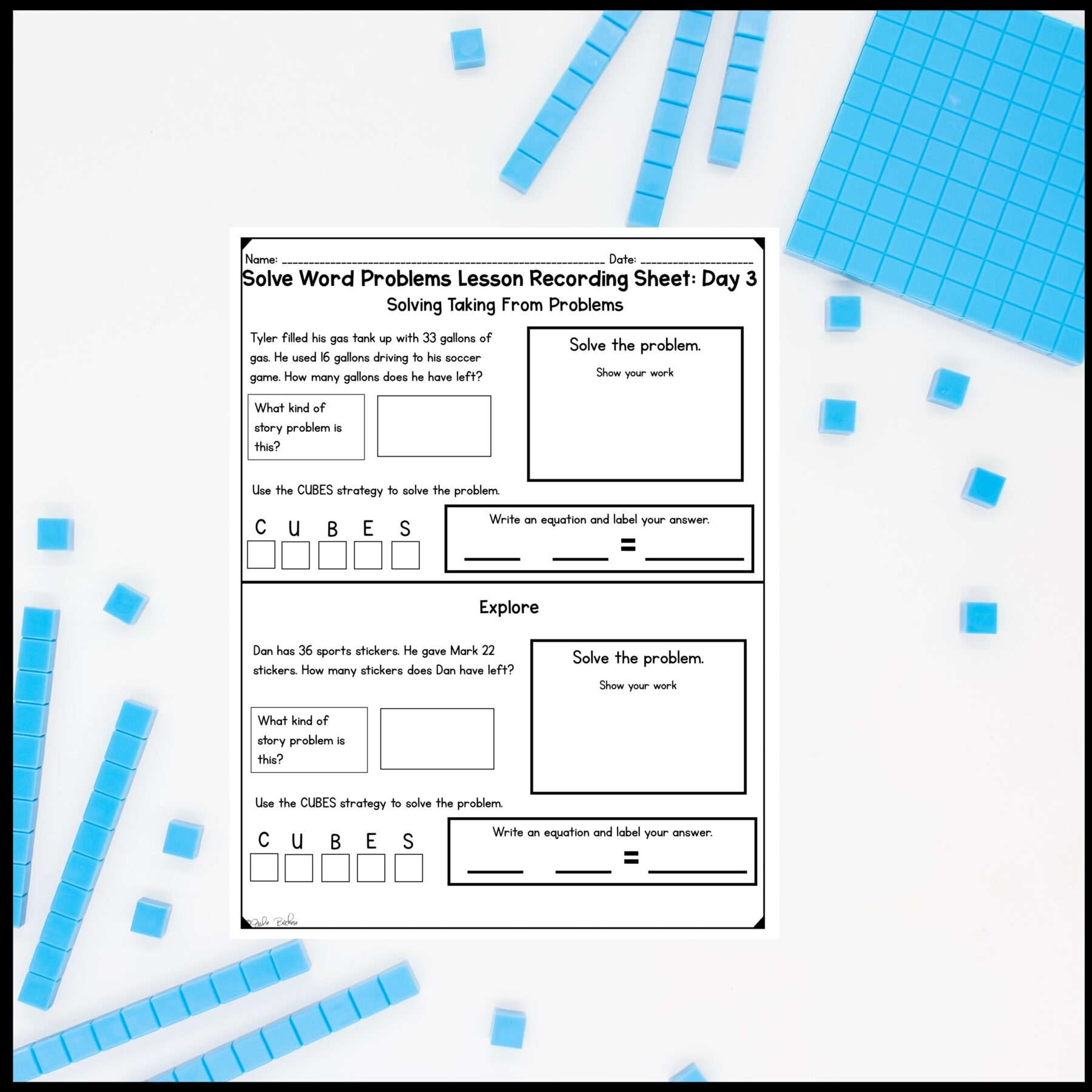 One and Two-Step Word Problems - 2nd Grade Math Digital Mini Lesson - 2.OA.A.1 - Image 8