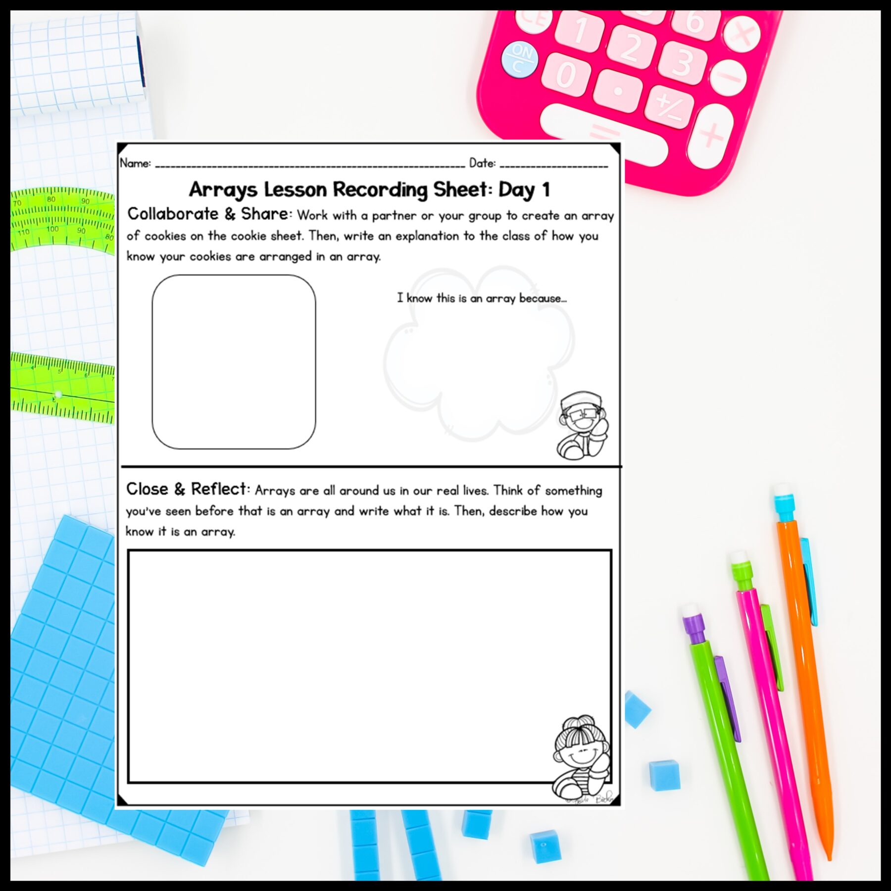Arrays - 2nd Grade Math Digital Mini Lesson - 2.OA.C.4 - Image 8