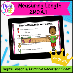 Measuring Length - 2nd Grade Math Digital Mini Lesson - 2.MD.A.1