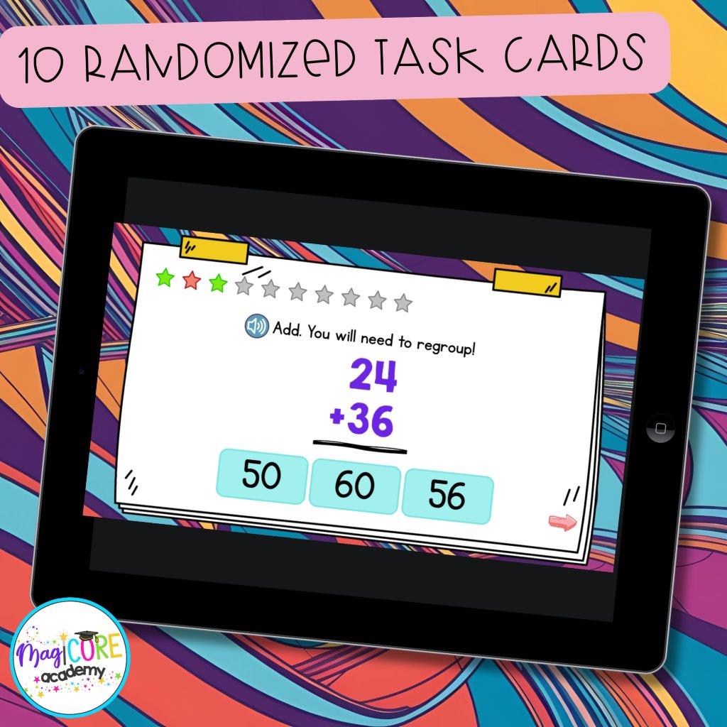 Addition & Subtraction Strategies - 2nd Grade Task Cards - 2.NBT.B.5 - Image 2