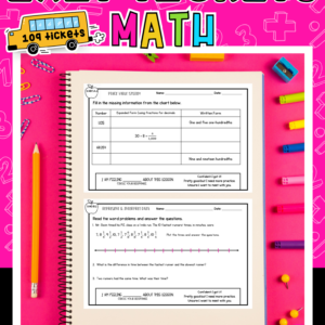 5th Grade Math Exit Tickets Slips Quick Check - Print & Digital Standards Based
