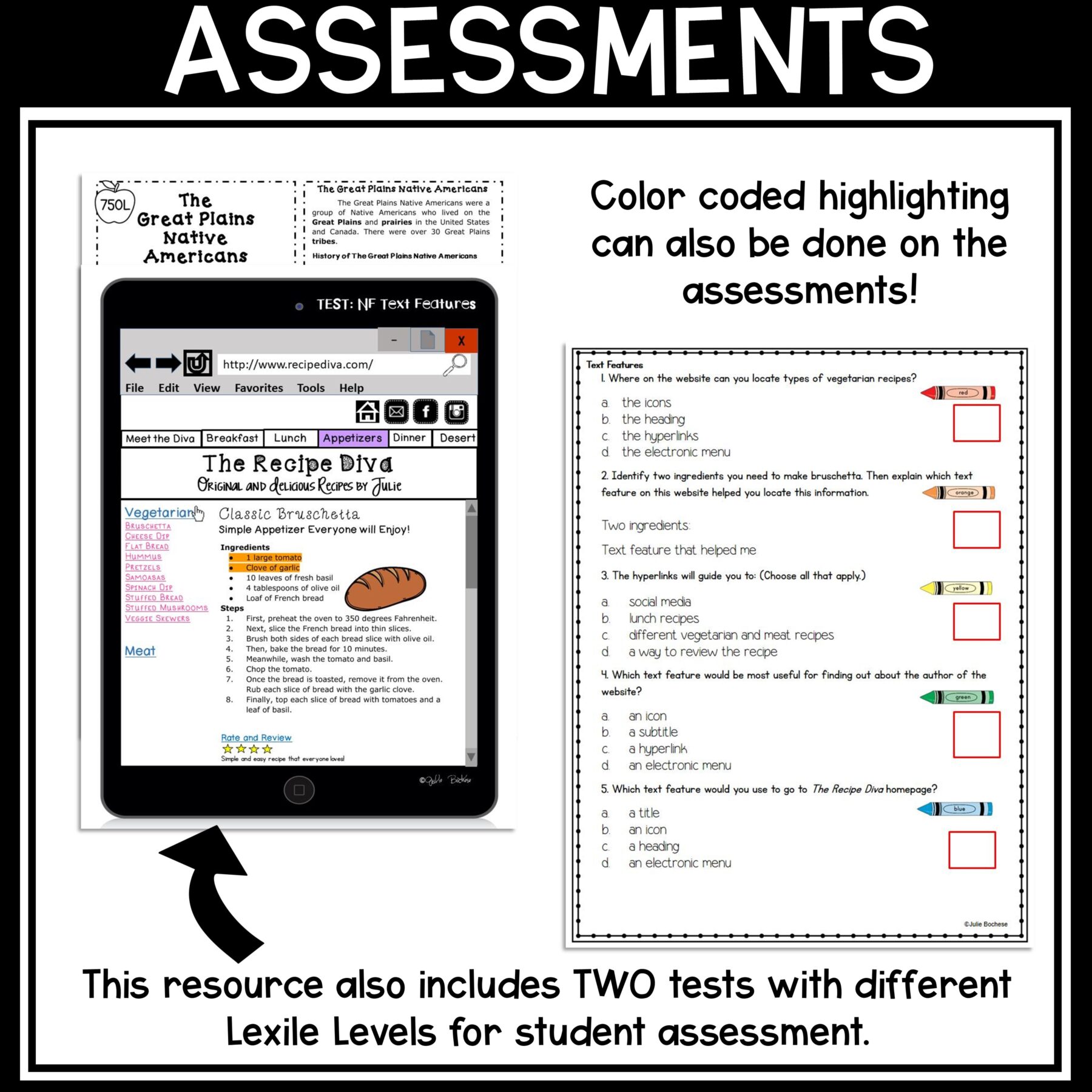 Text & Web Features Reading Comprehension – RI.2.5 & RI.3.5 – Print & Digital - Image 11
