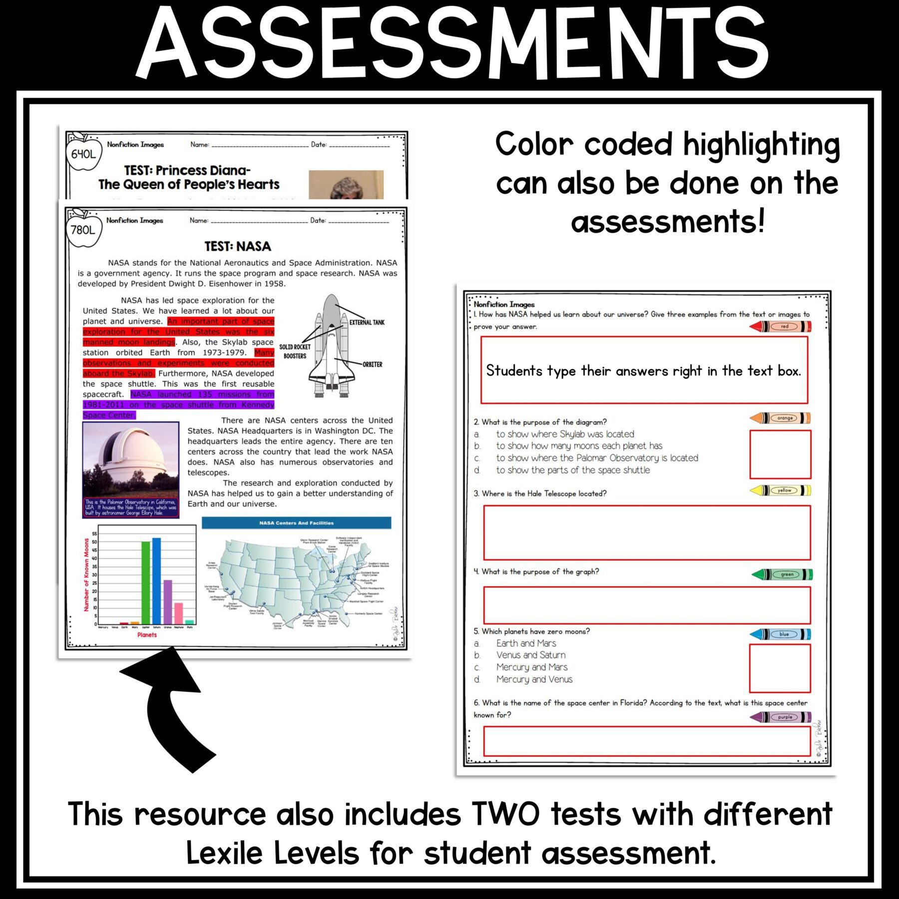 Nonfiction Text Features Images Reading Comprehension Unit – RI.2.7 RI.3.7 - Image 11