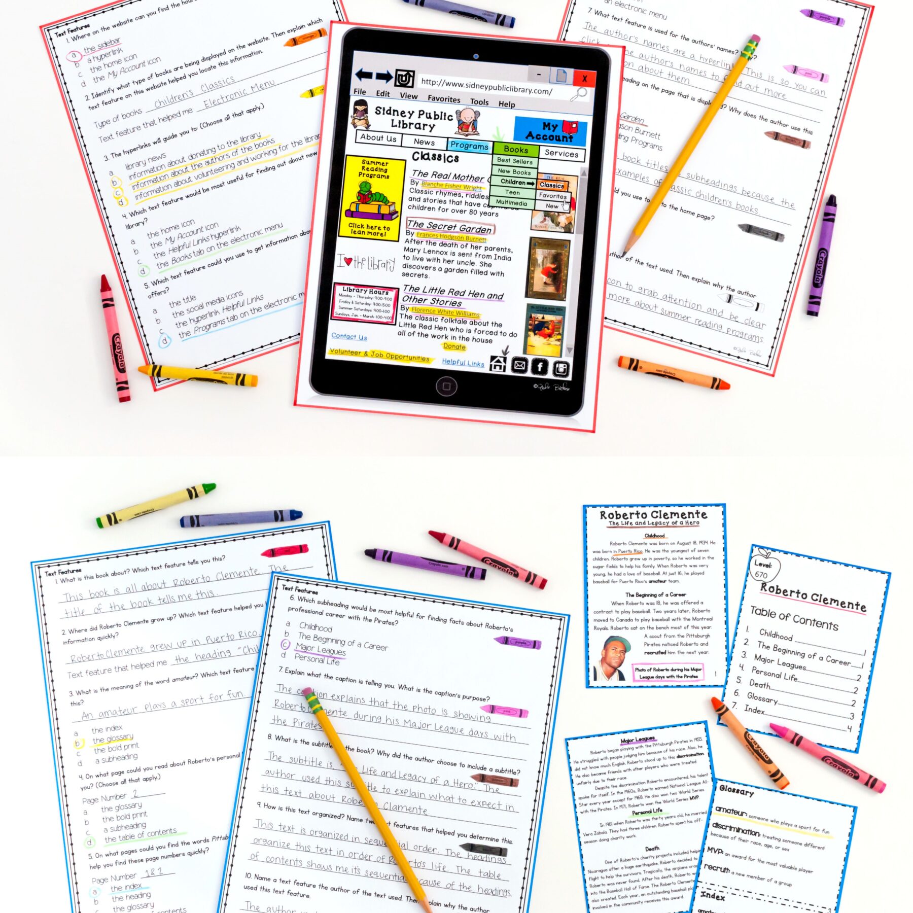 Text & Web Features Reading Comprehension – RI.2.5 & RI.3.5 – Print & Digital - Image 12