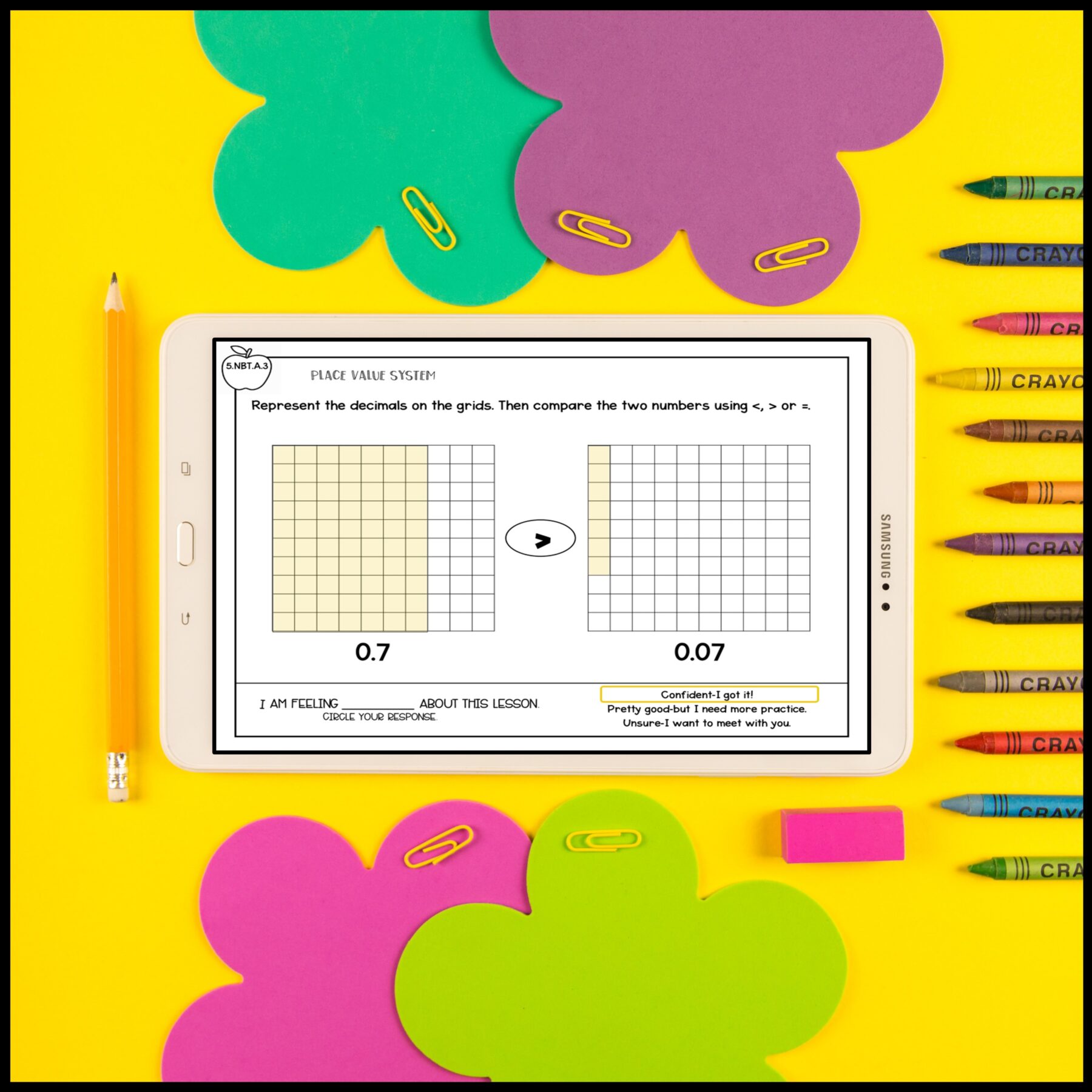 5th Grade Math Exit Tickets Slips Quick Check - Print & Digital Standards Based - Image 2