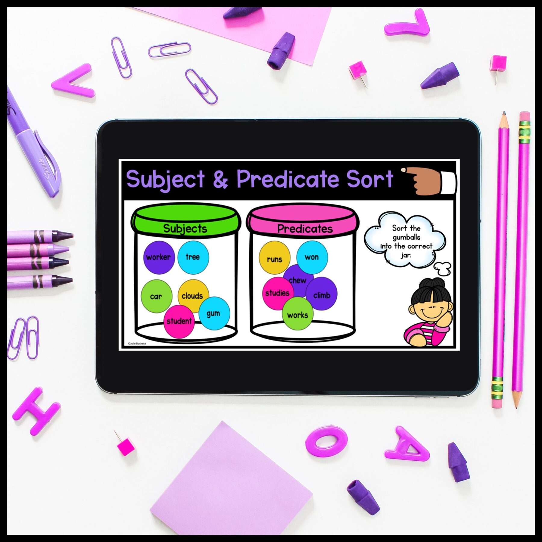 Sentence Structure Digital Activity for Google Slides Distance Learning - Image 2