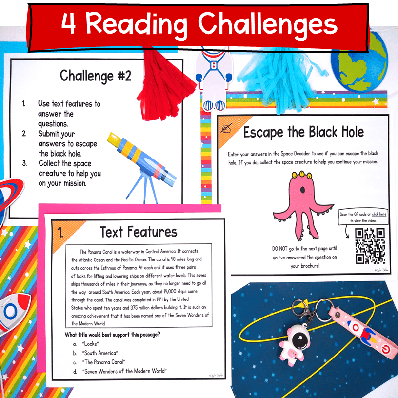 Nonfiction Text Features Reading Escape Room & Webscape - 4th 5th Grade Passages - Image 2