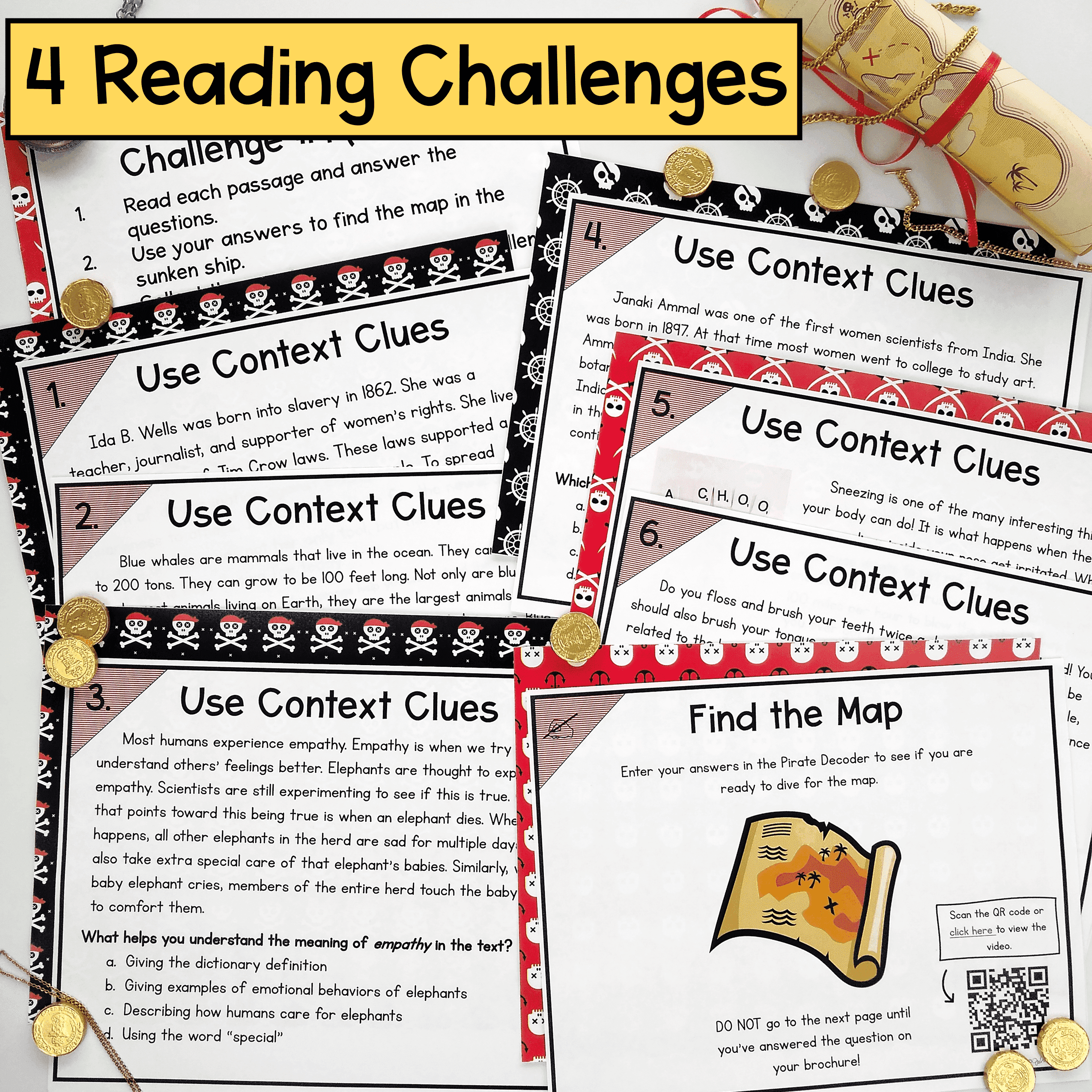Context Clues Reading Escape Room Differentiated Bundle - 2nd 3rd 4th 5th Grade - Image 2