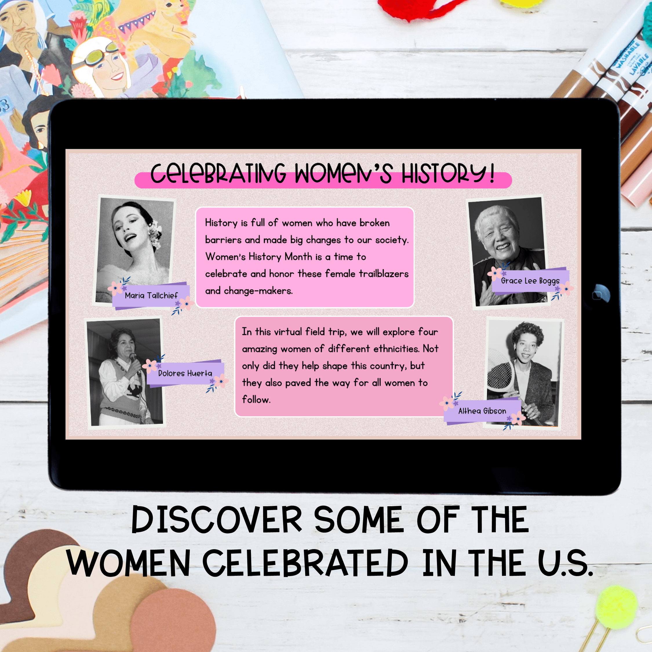 Women's History Month Biographies Virtual Field Trip Digital Resource Activity - Image 2
