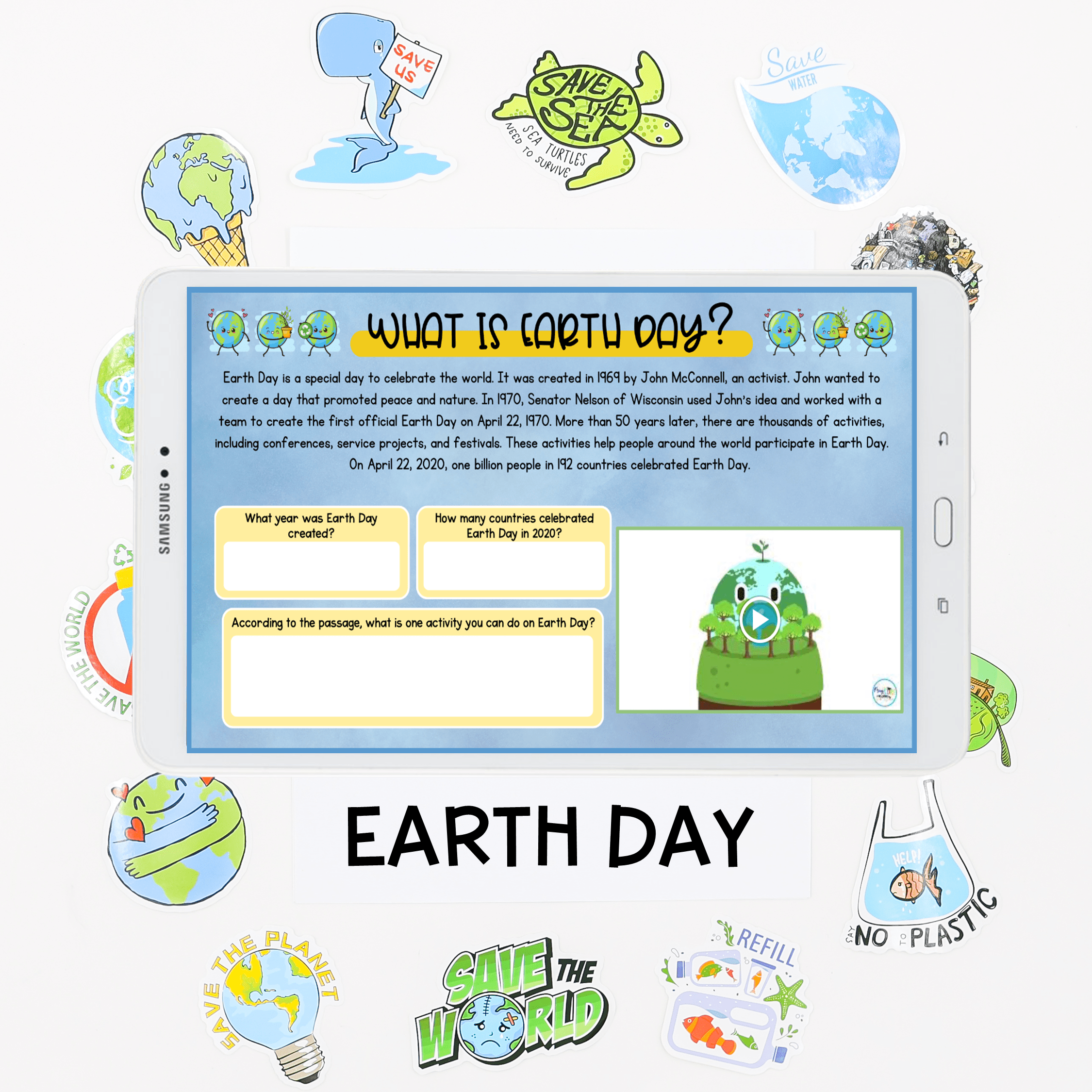 Earth Day Activity Virtual Field Trip Digital Resource Reduce Reuse Recycle 3 Rs - Image 2