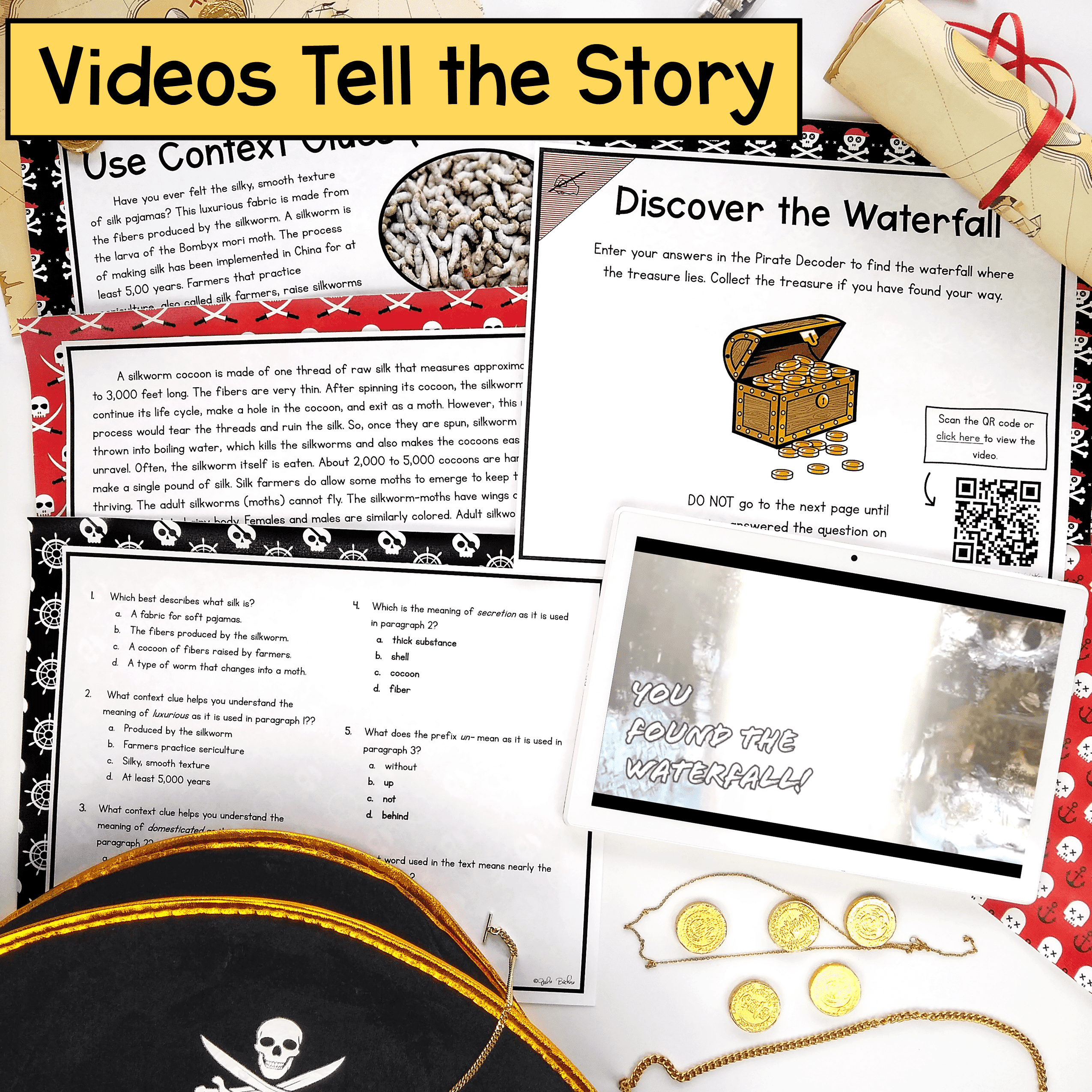Context Clues Reading Escape Room Differentiated Bundle - 2nd 3rd 4th 5th Grade - Image 3