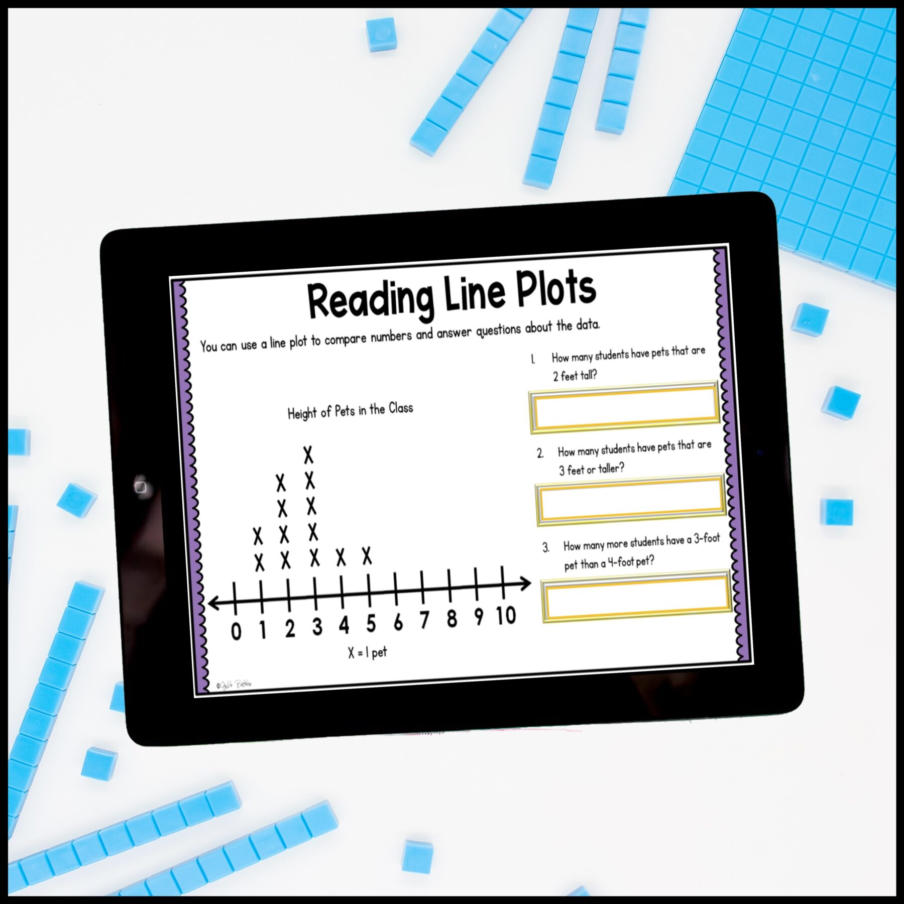 Measurement Line Plots - 2nd Grade Math Digital Mini Lesson - 2.MD.D.9 - Image 4