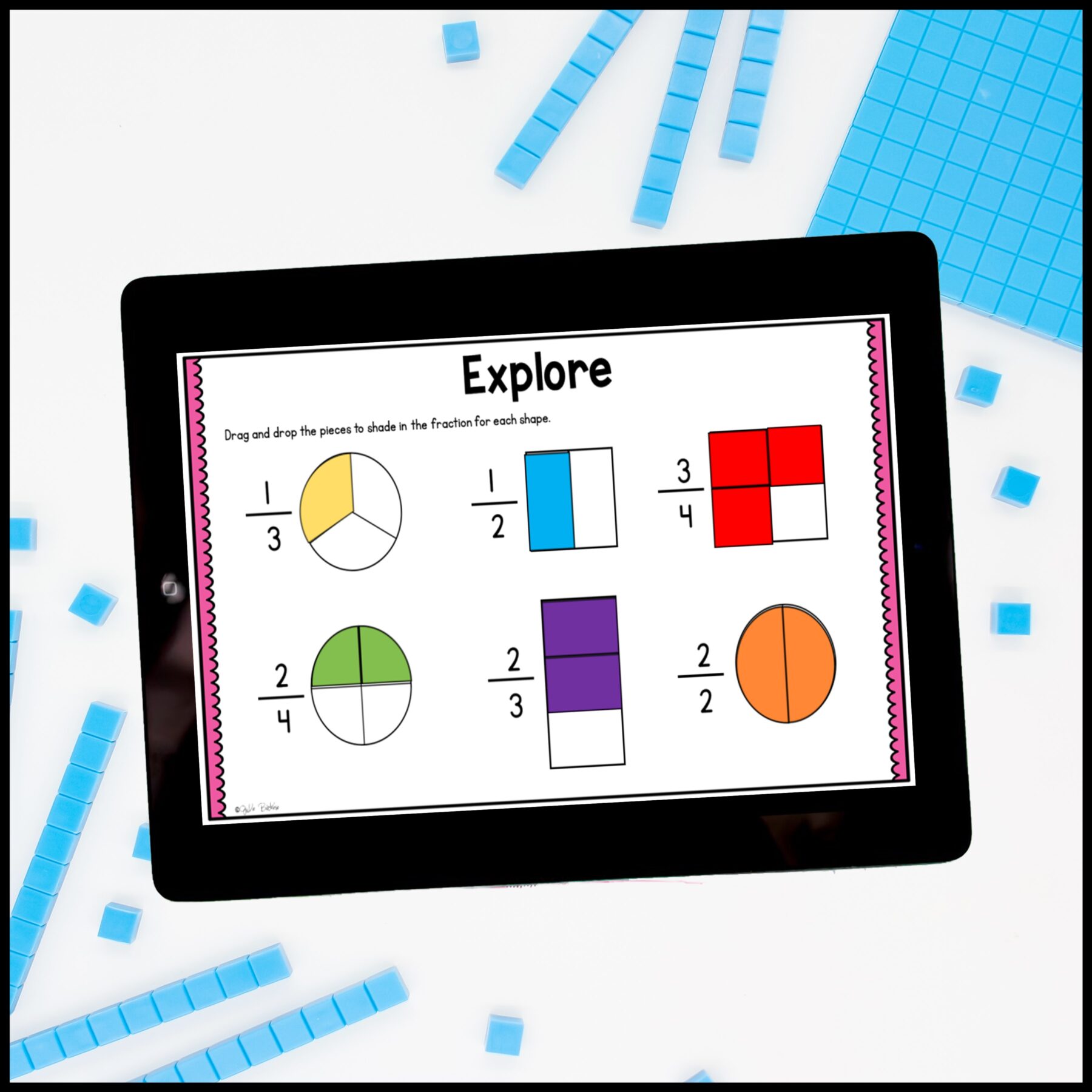 Fractions - 2nd Grade Math Digital Mini Lesson - 2.G.A.3 - Image 4