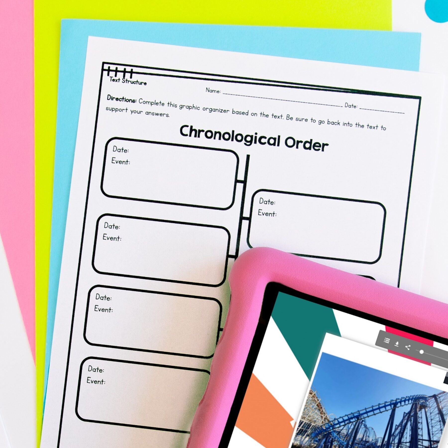 Guided Reading Packet: Text Structure - 4th Grade RI.4.5 - Printable & Digital - Image 4