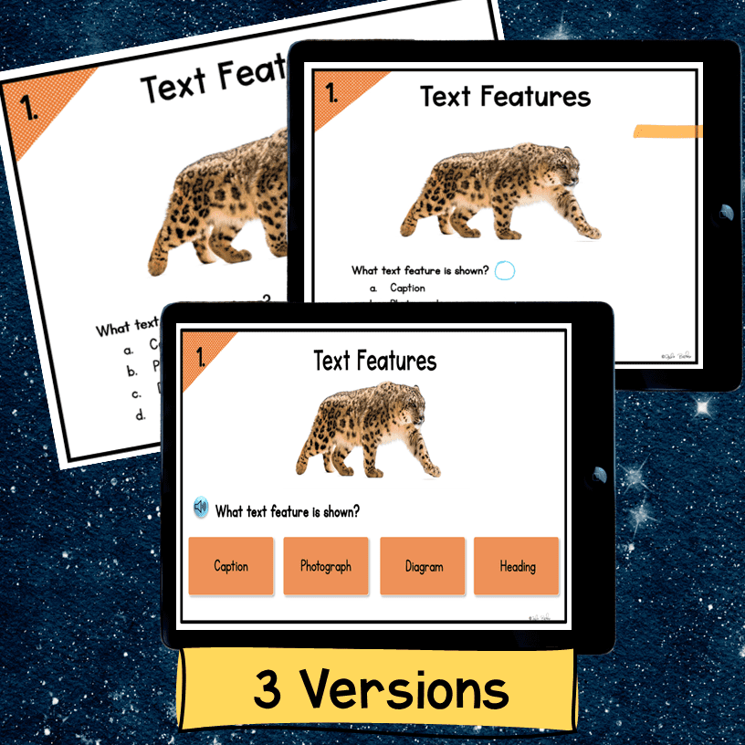Nonfiction Text Features Reading Escape Room Worksheet Digital Activity 2nd 3rd - Image 4