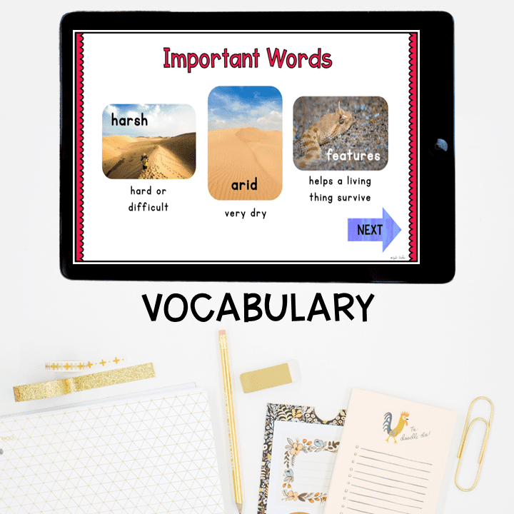 Virtual Field Trip to the Desert Habitat Animals Primary Google Slides & Seesaw - Image 5