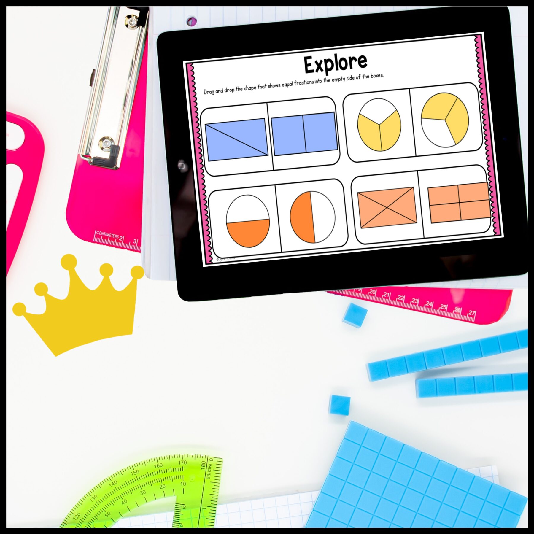 Fractions - 2nd Grade Math Digital Mini Lesson - 2.G.A.3 - Image 6