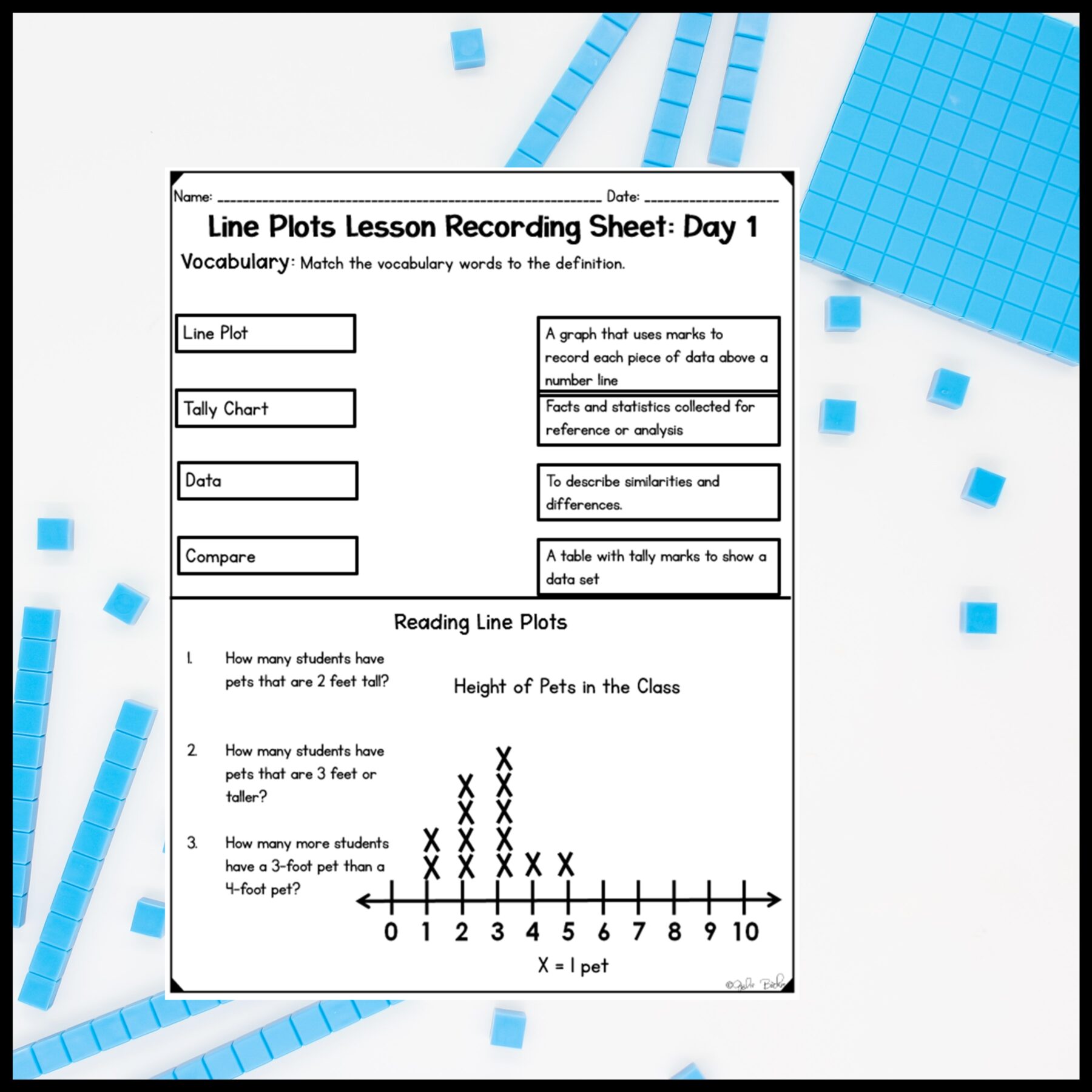 Measurement Line Plots - 2nd Grade Math Digital Mini Lesson - 2.MD.D.9 - Image 7