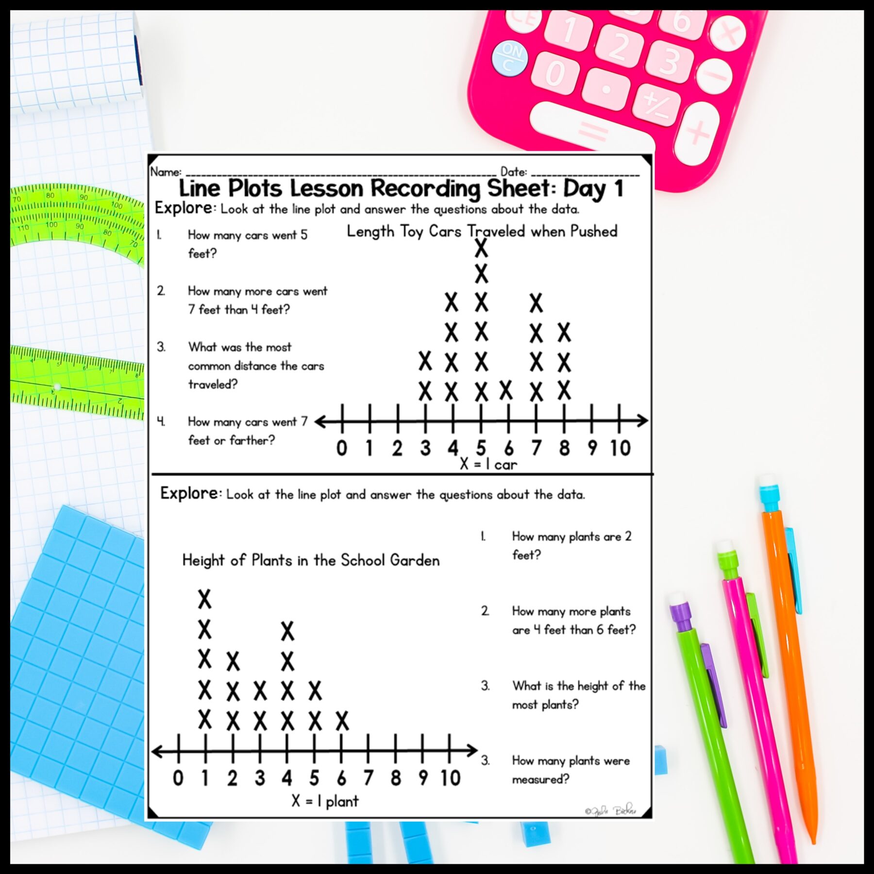 Measurement Line Plots - 2nd Grade Math Digital Mini Lesson - 2.MD.D.9 - Image 8