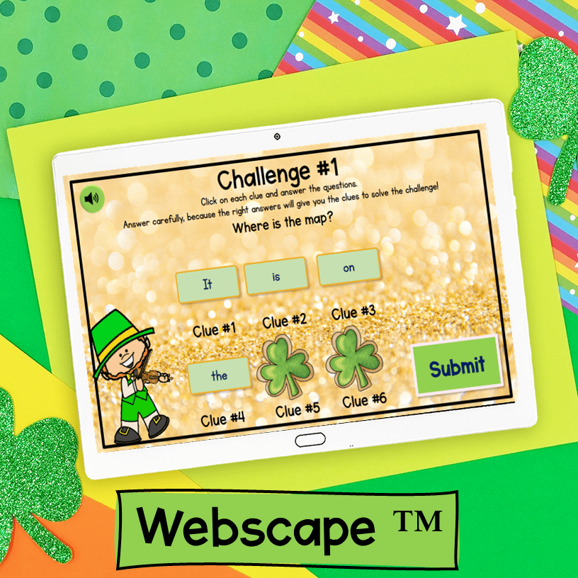 St. Patrick's Day Math Review 3rd Grade Escape Room Print Digital Resource Game - Image 6