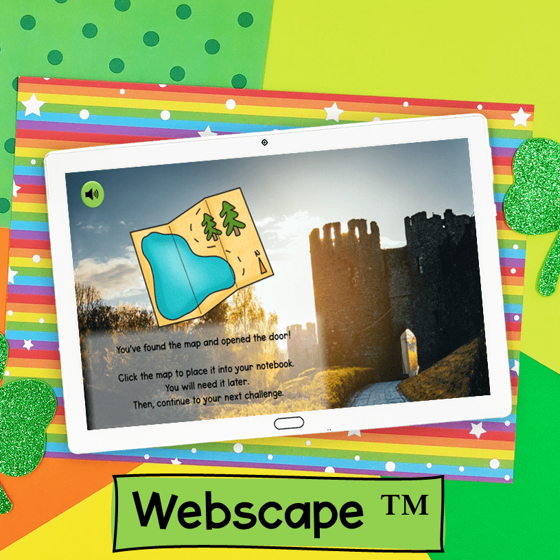 St Patrick's Day 4th Grade Math Review Escape Room & Webscape Digital Activities - Image 6