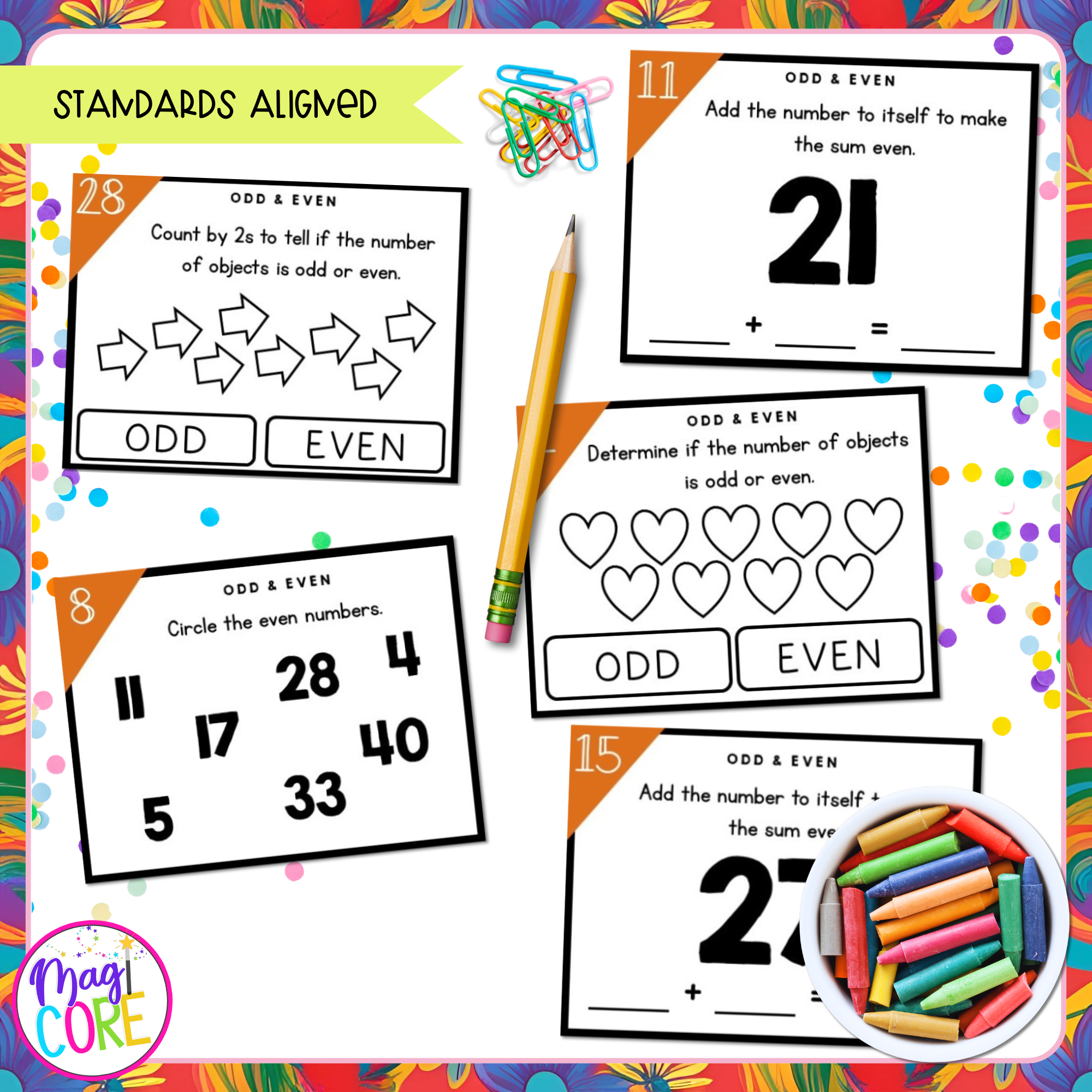 Odd & Even Numbers - 2nd Grade Math Task Cards - Print & Digital - 2.OA.3 - Image 4