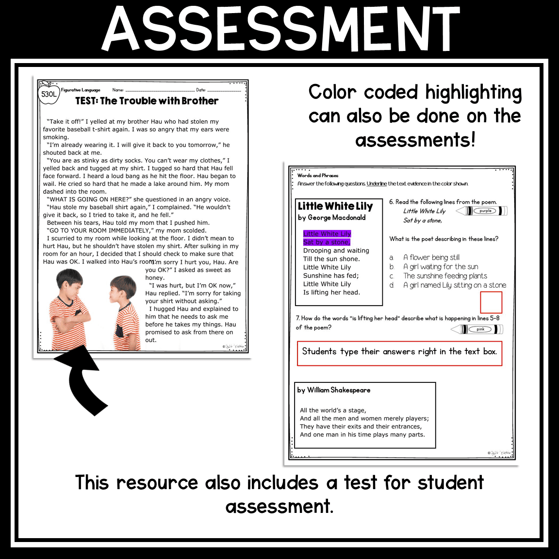 Figurative Language Reading Comprehension Skill Pack Bundle 3rd Grade RL.3.4 ELA - Image 12