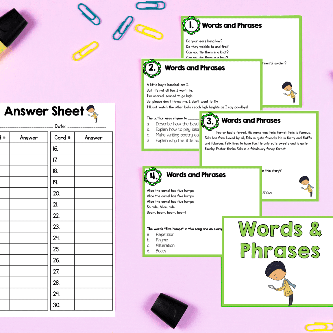 Figurative Language Reading Comprehension Skill Pack Bundle 3rd Grade RL.3.4 ELA - Image 13