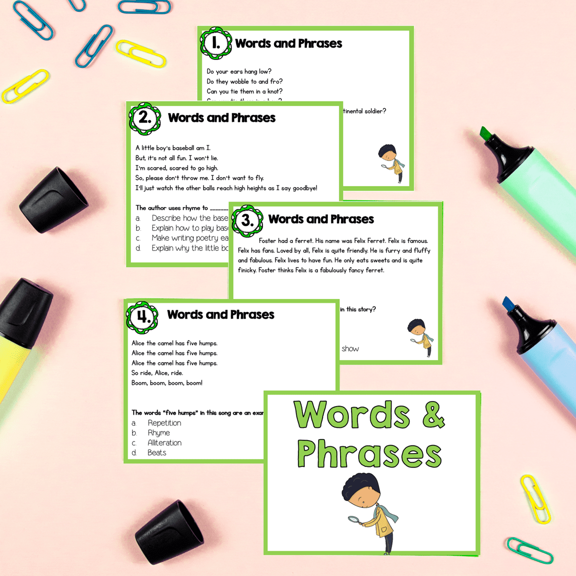 Figurative Language Reading Comprehension Skill Pack Bundle 3rd Grade RL.3.4 ELA - Image 14