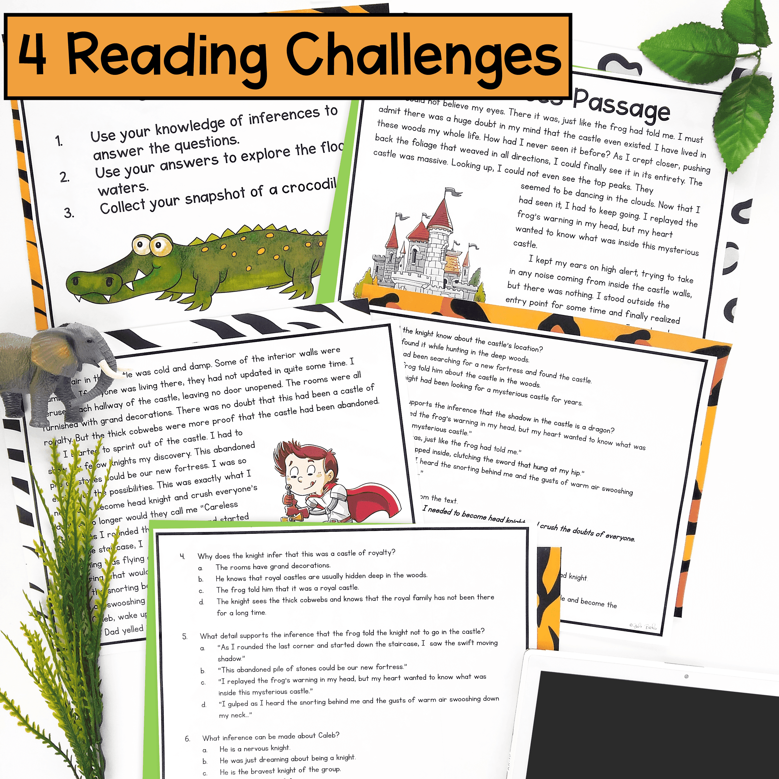 Making Inferences Reading Comprehension Escape Room & Webscape™- 4th & 5th Grade - Image 2