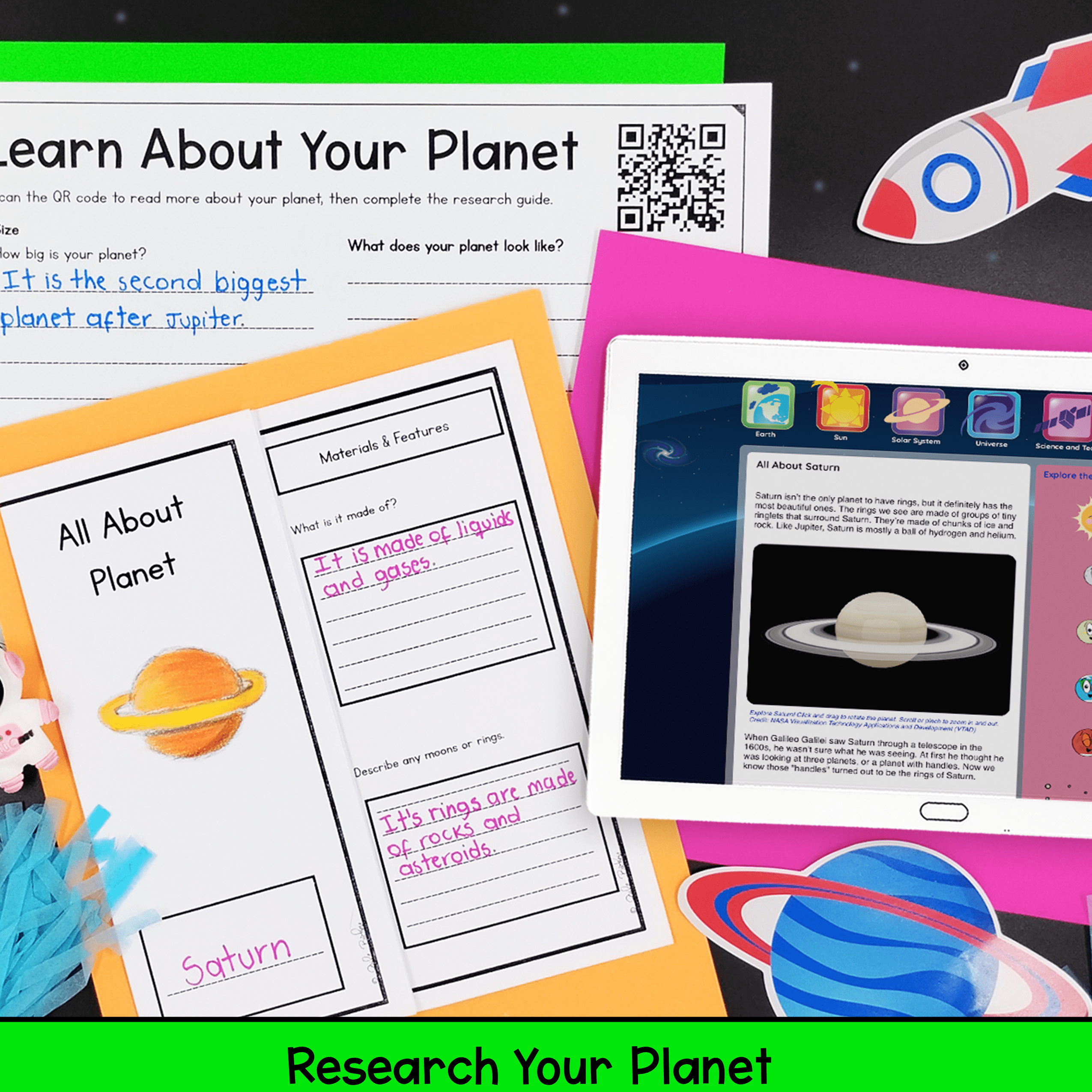 Plan a Trip to Space Writing Project Based Learning PBL - 2nd-5th Grade