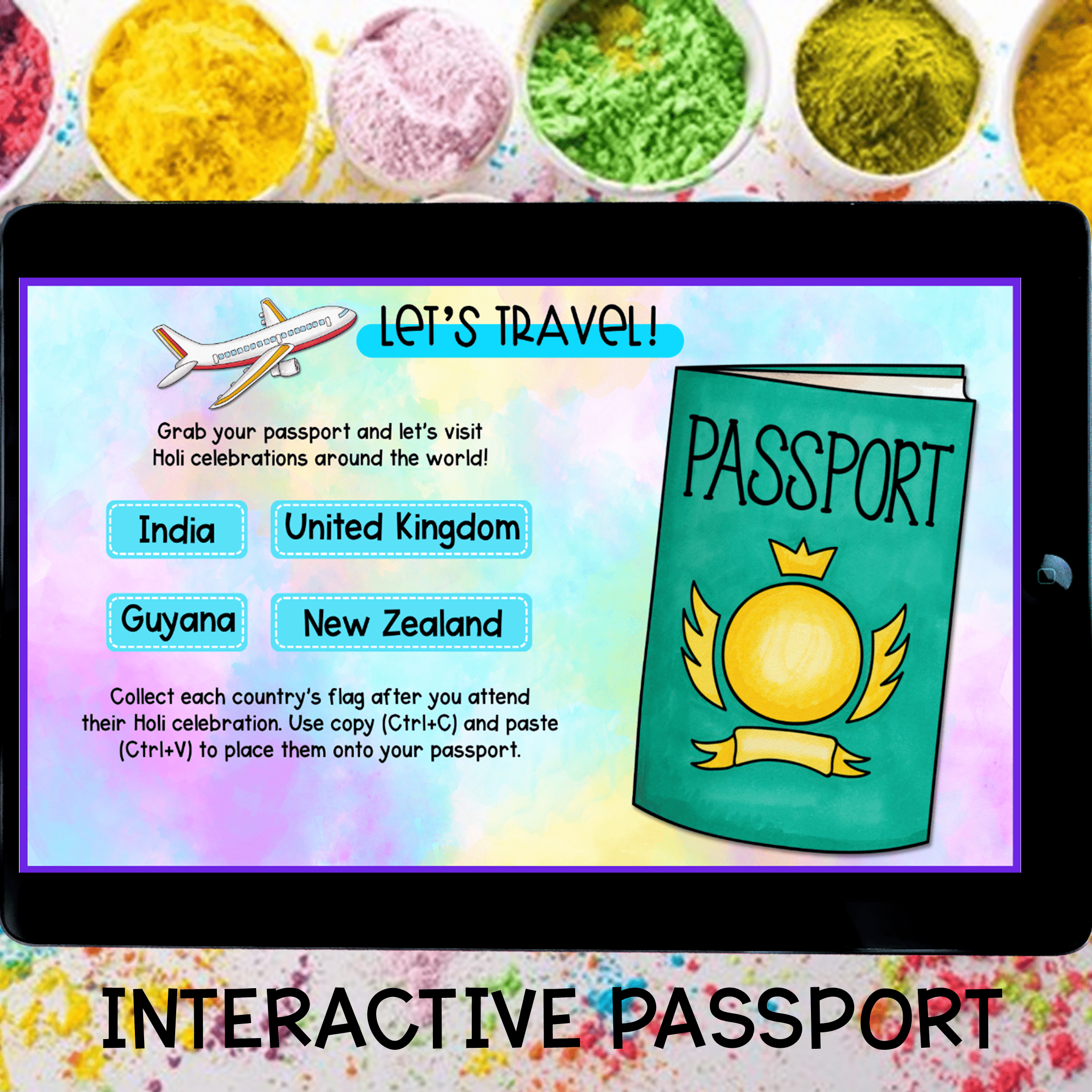 Holi Around the World Virtual Field Trip Digital Activity India Holiday Festival - Image 2