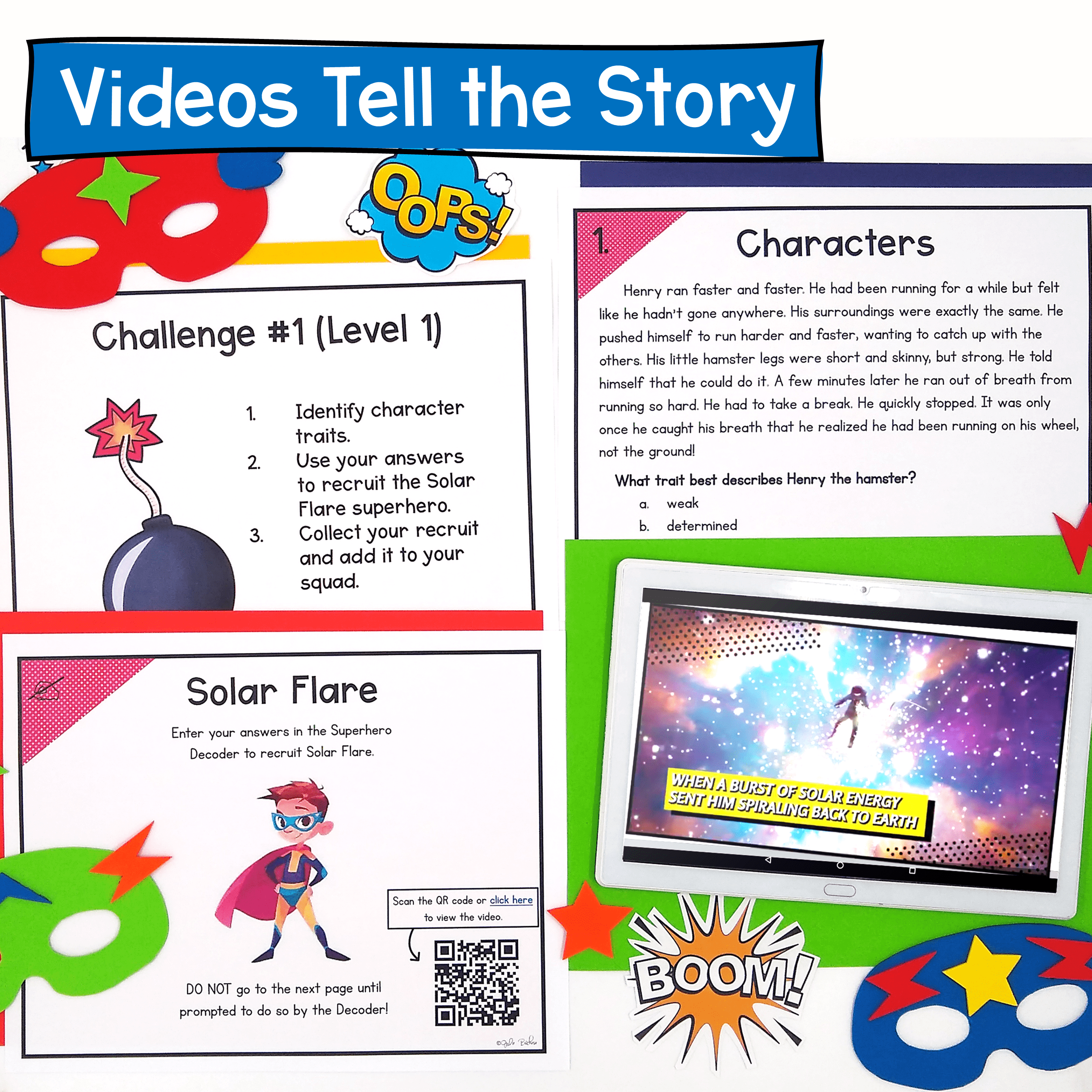 Character Traits & Motivation Reading Comprehension Escape Room 2nd & 3rd Grade - Image 3