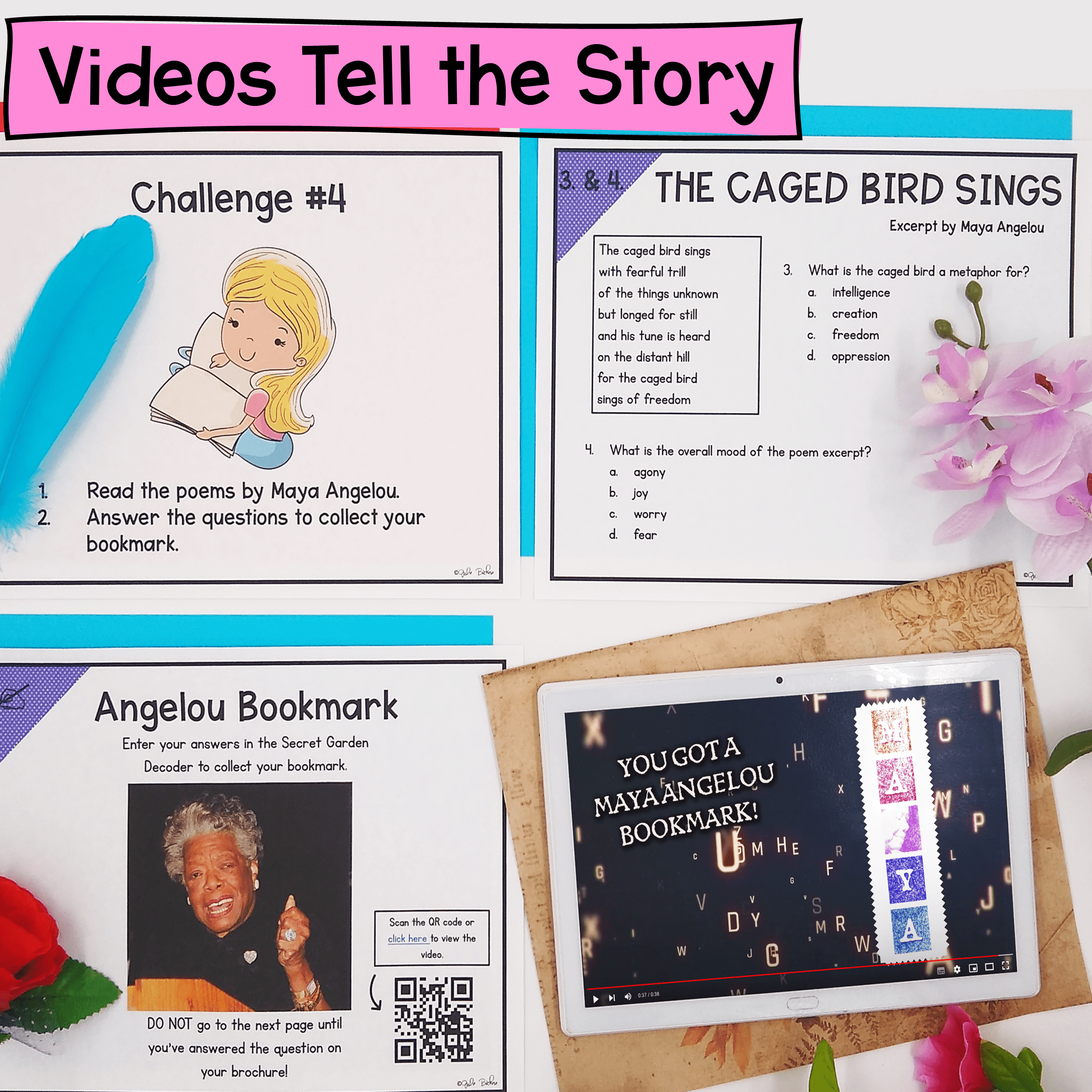 Poetry Garden Reading Escape Room Webscape 4th 5th Grade Poems Digital Activity - Image 3