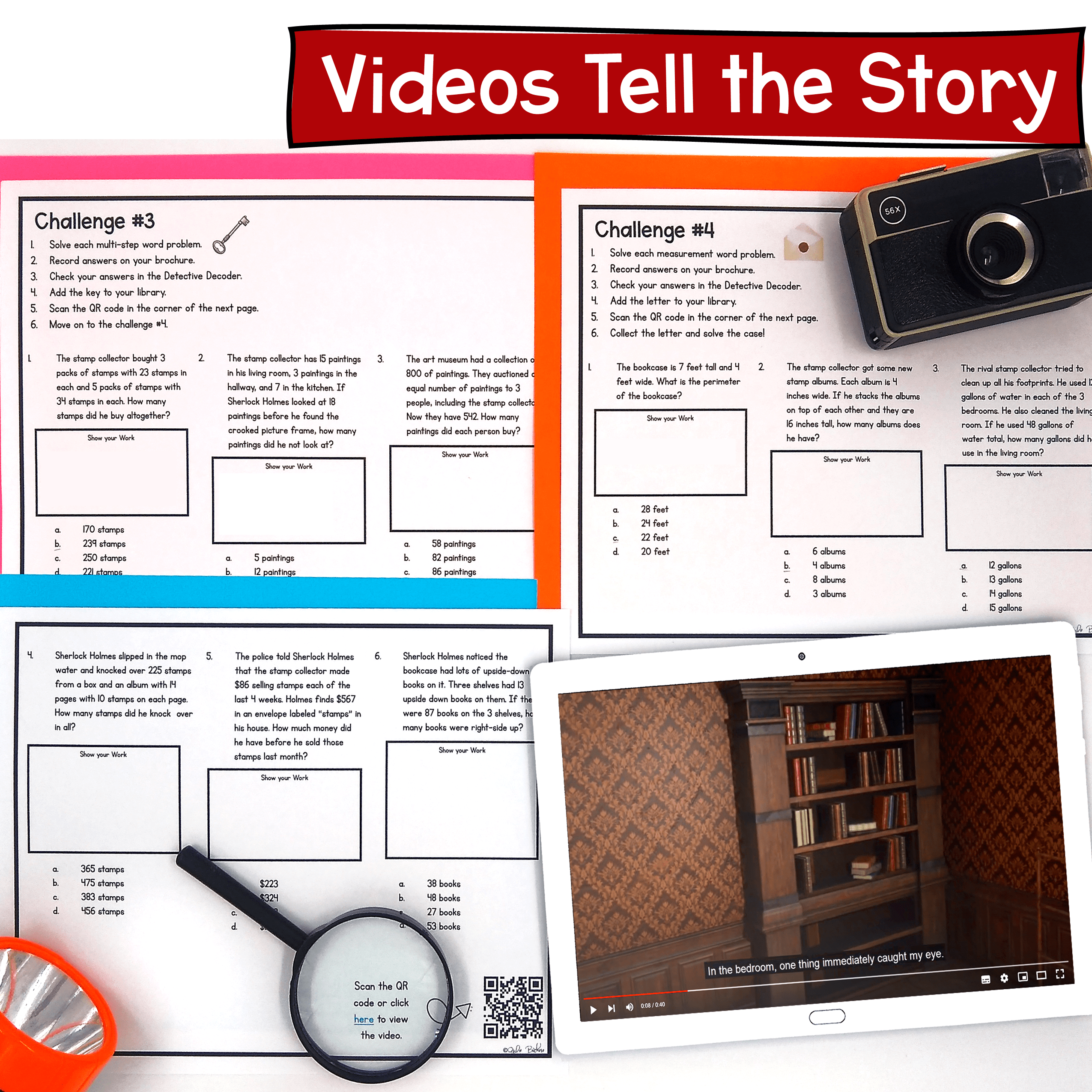 Word Problems All Operations Math Escape Room 3rd Grade Print & Digital Activity - Image 3