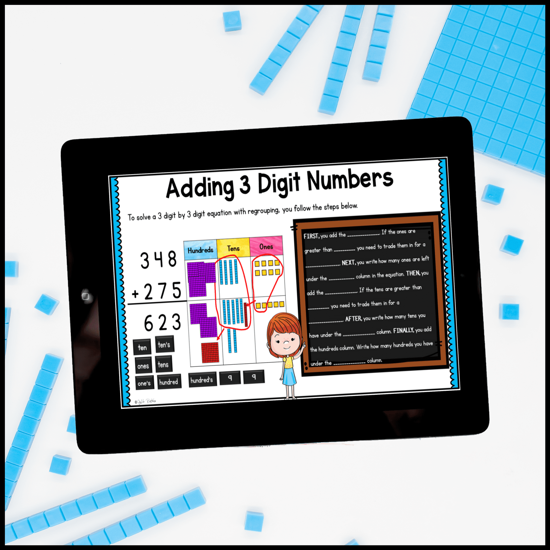 Explaining Addition & Subtraction - 2nd Grade Math Digital Mini Lesson 2.NBT.B.9 - Image 4