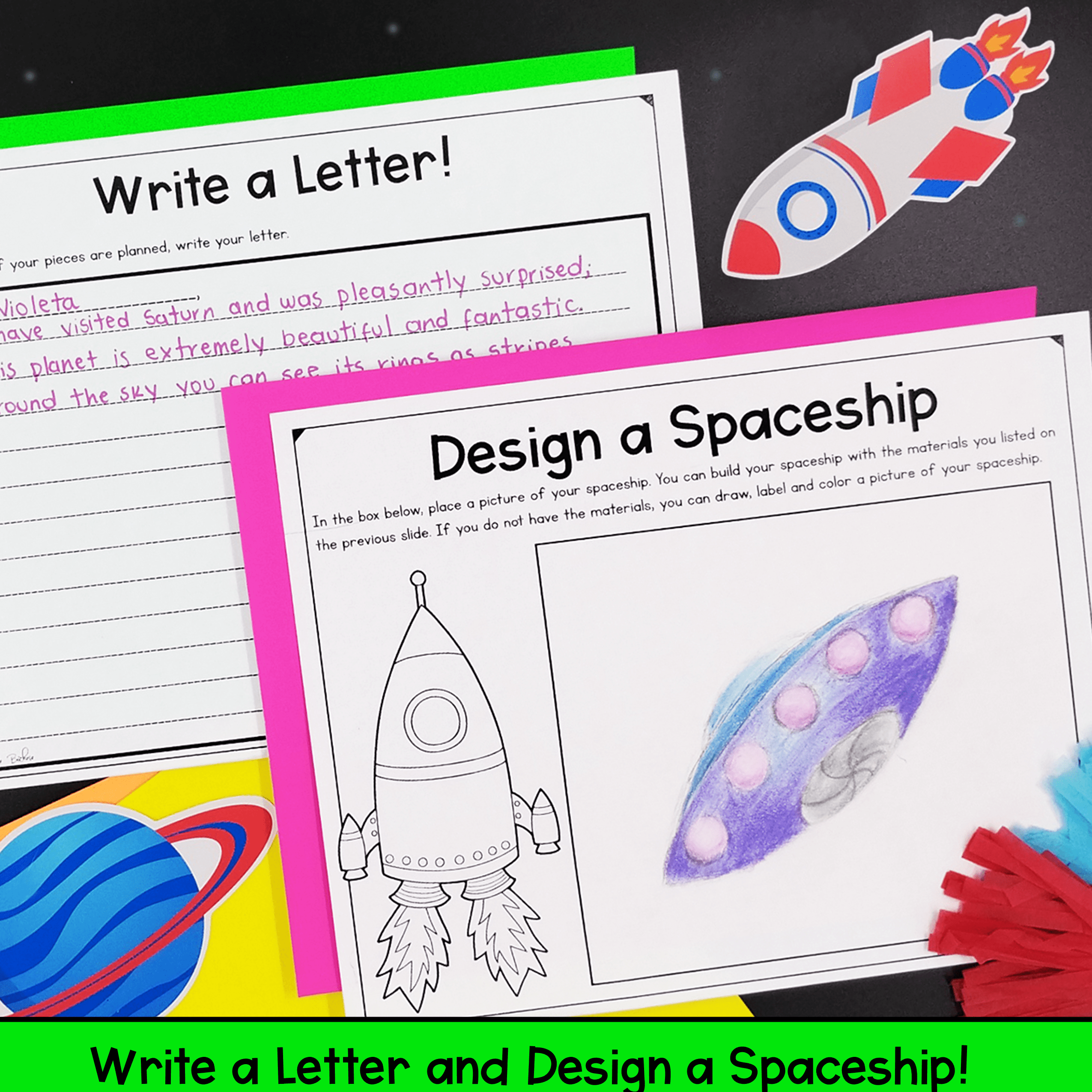 Plan a Trip to Space Writing Project Based Learning PBL - 2nd-5th Grade - Image 3