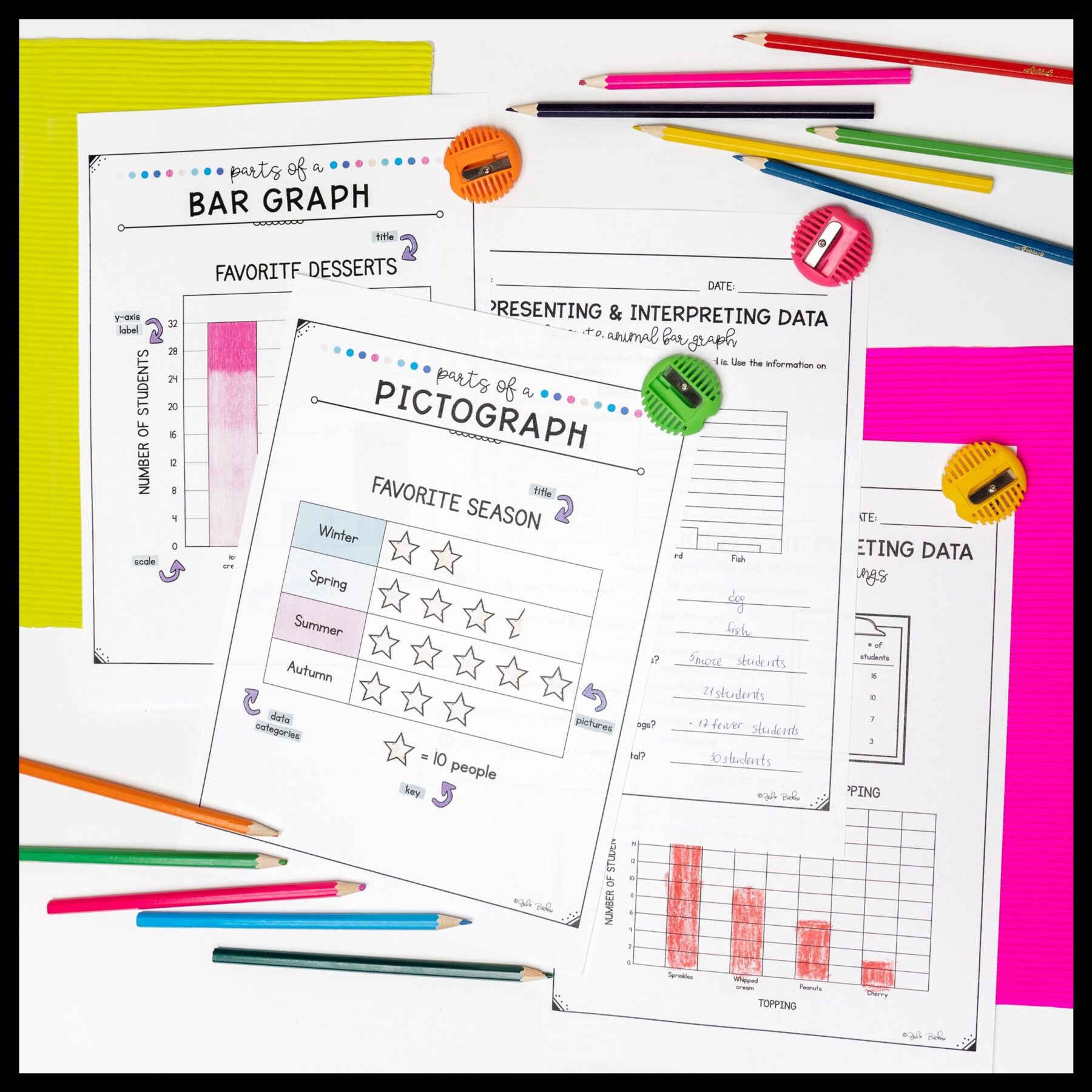 Bar Graphs and Pictographs Unit for Google Slides Distance Learning 3.MD.B.3 - Image 5