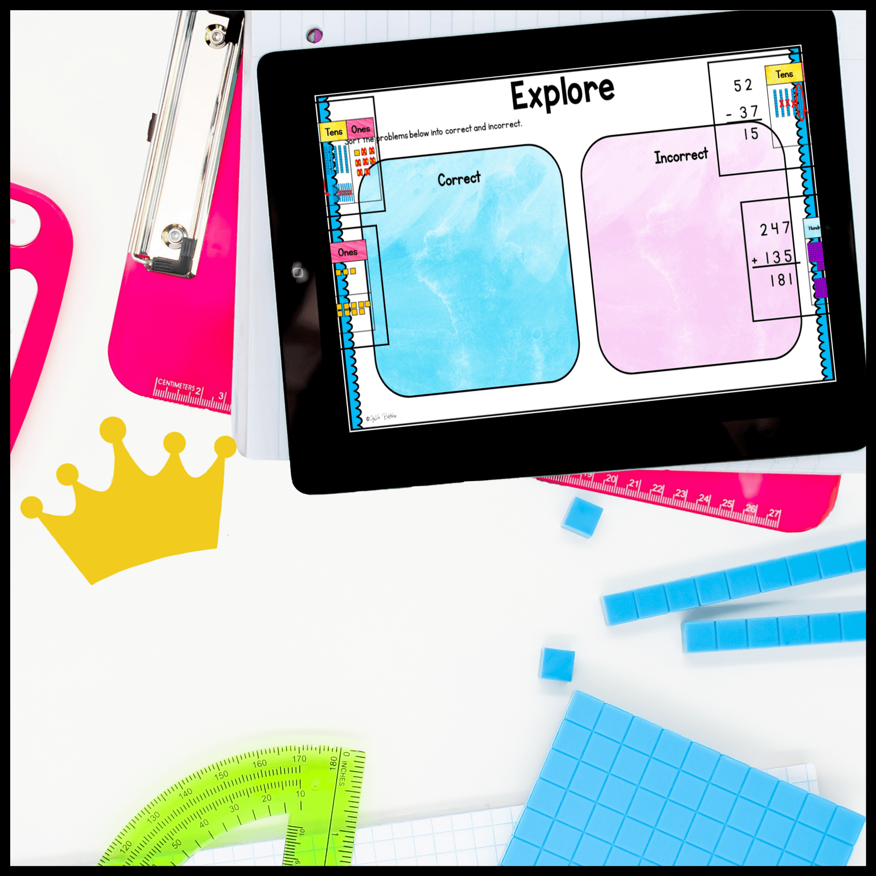 Explaining Addition & Subtraction - 2nd Grade Math Digital Mini Lesson 2.NBT.B.9 - Image 6