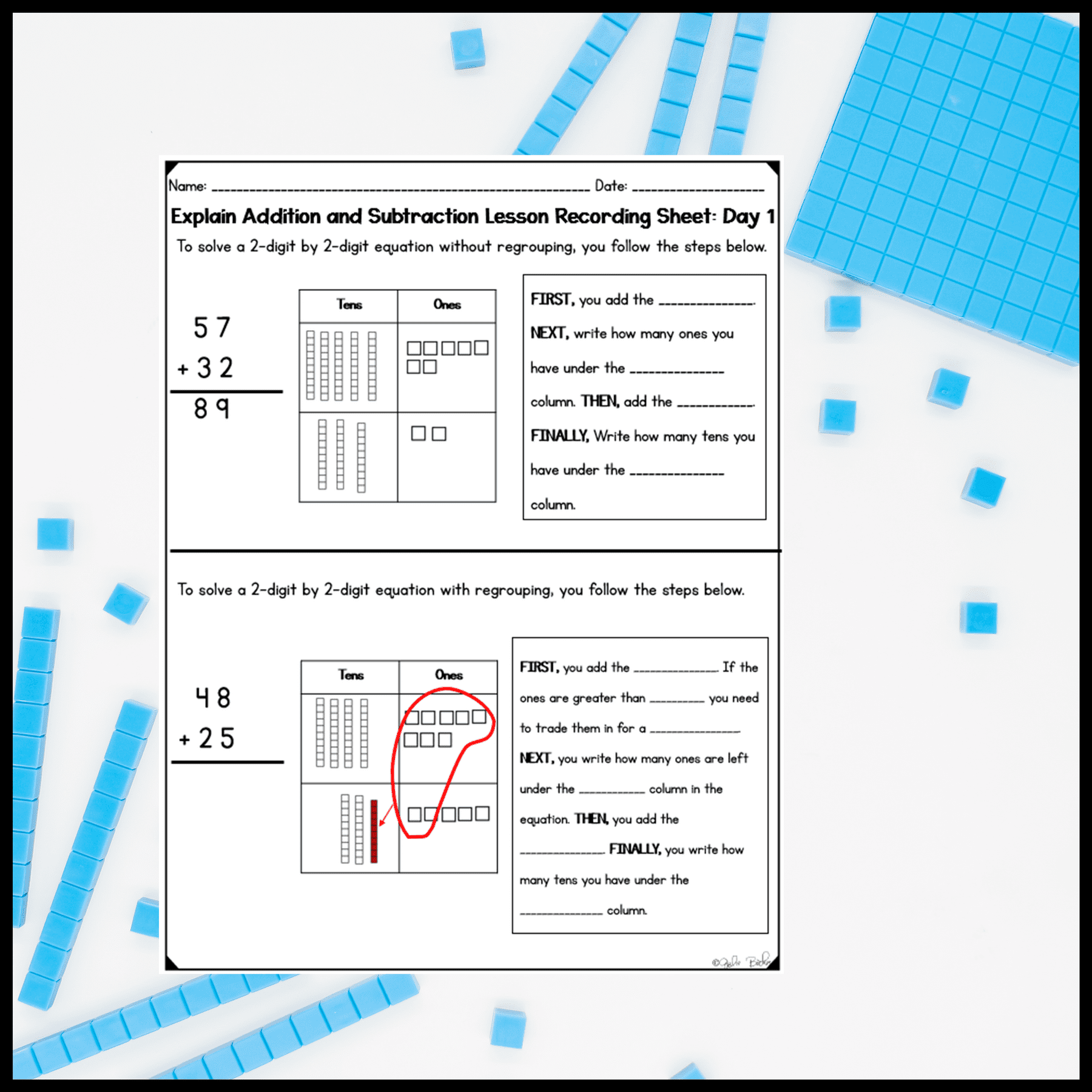 Explaining Addition & Subtraction - 2nd Grade Math Digital Mini Lesson 2.NBT.B.9 - Image 7