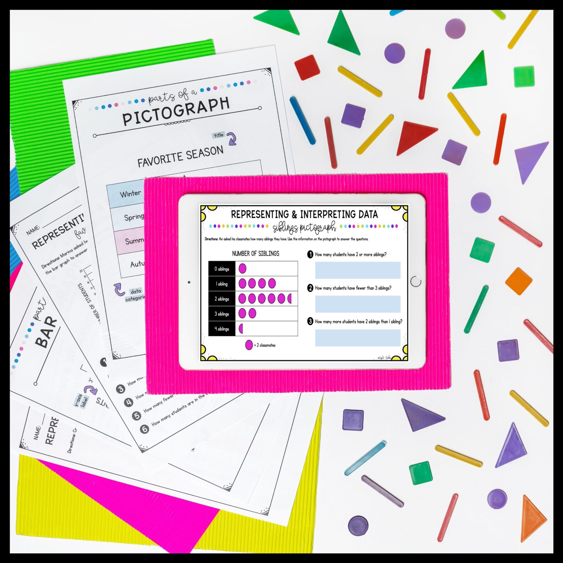 Bar Graphs and Pictographs Unit for Google Slides Distance Learning 3.MD.B.3 - Image 8